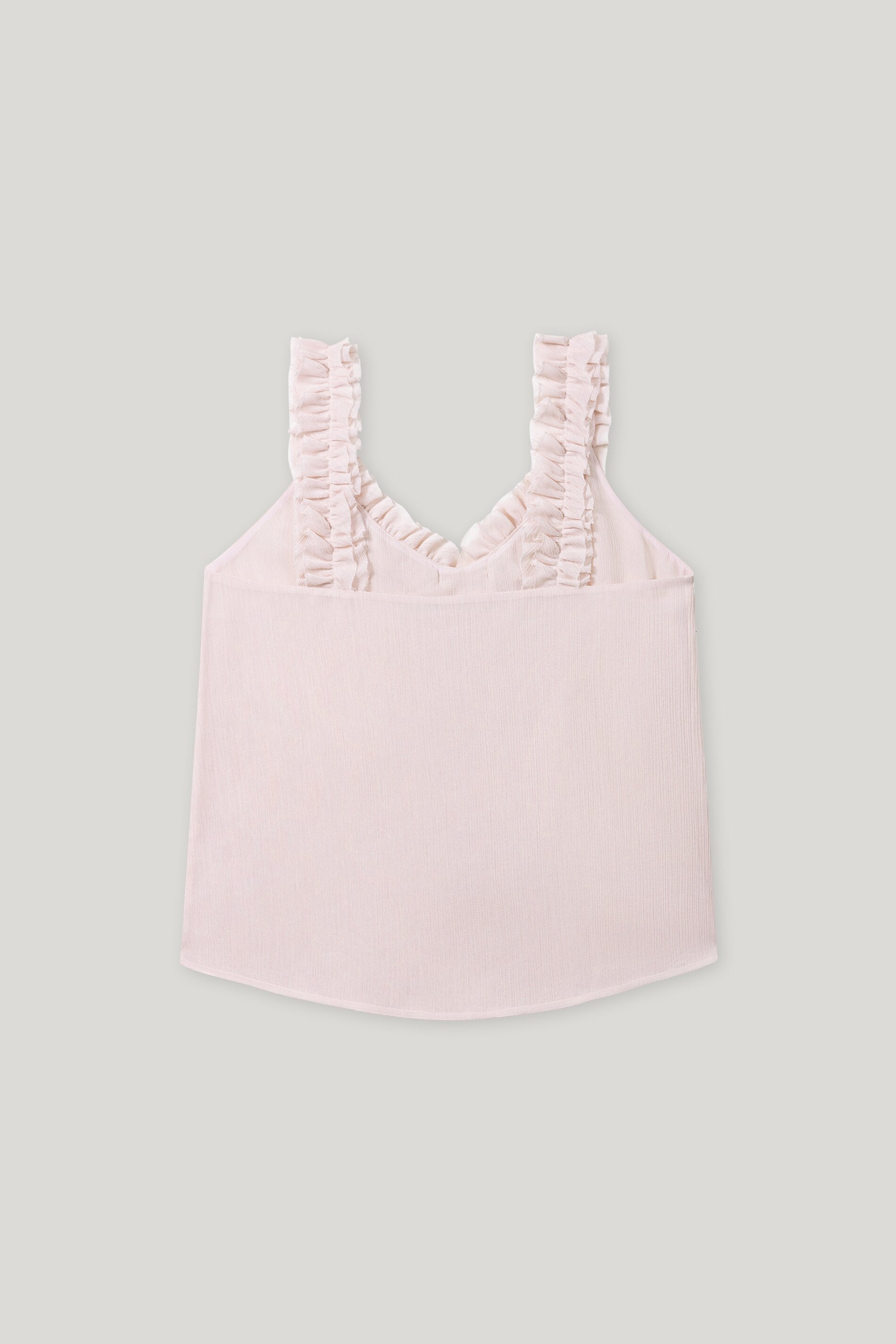 Rüschen-Camisole-Top - creamy powder - Standard | Artikel Rück