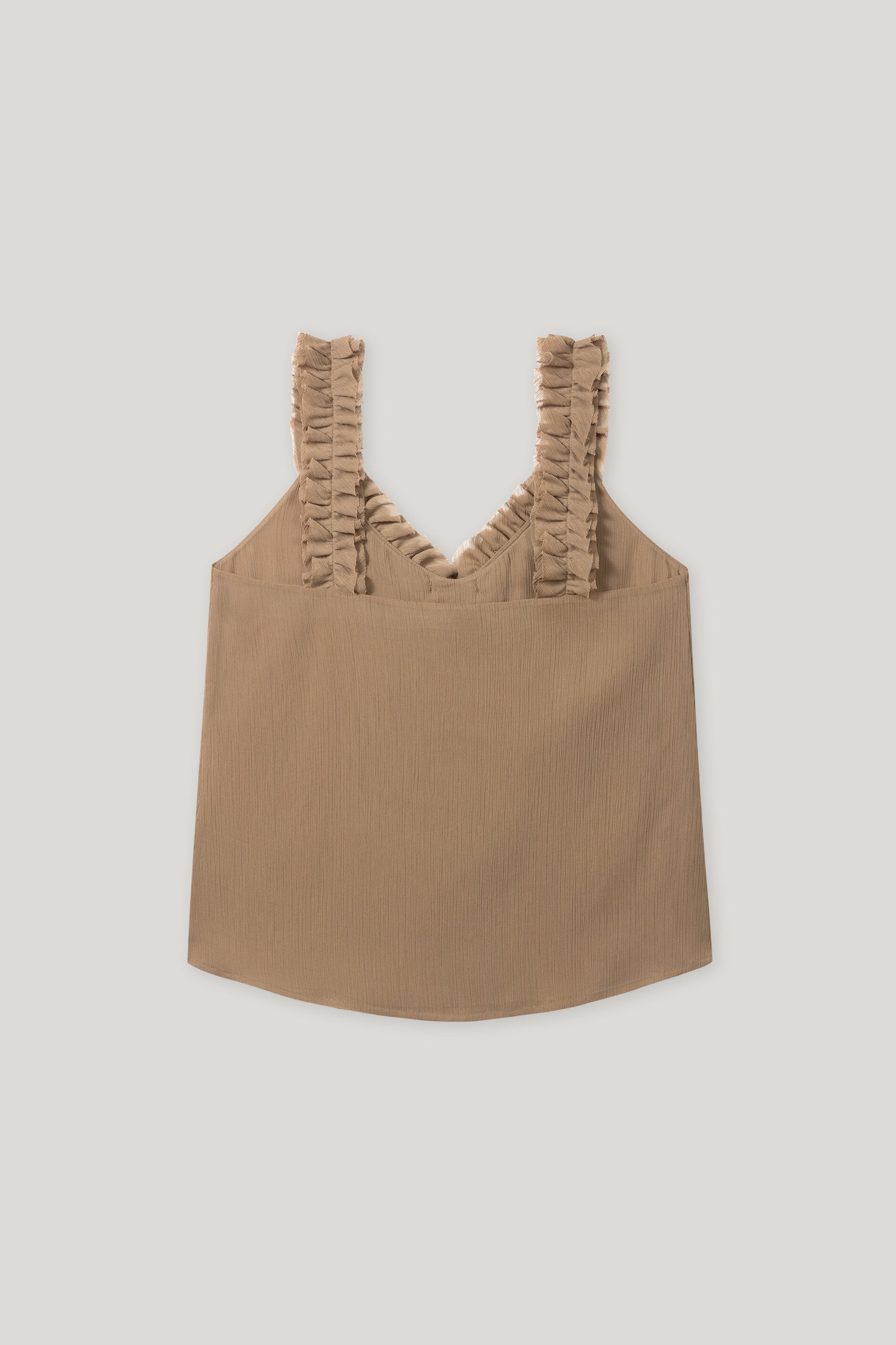 Rüschen-Camisole-Top - hanf - Standard | Artikel Rück
