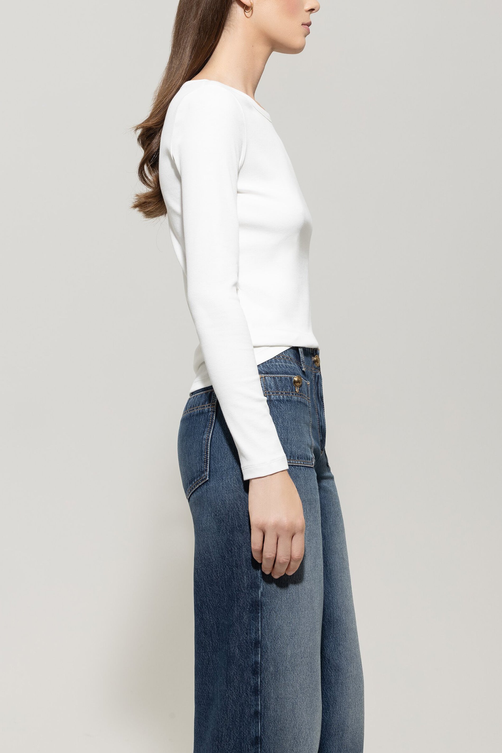 Langarm-Shirt - off white - Standard | Model Seite