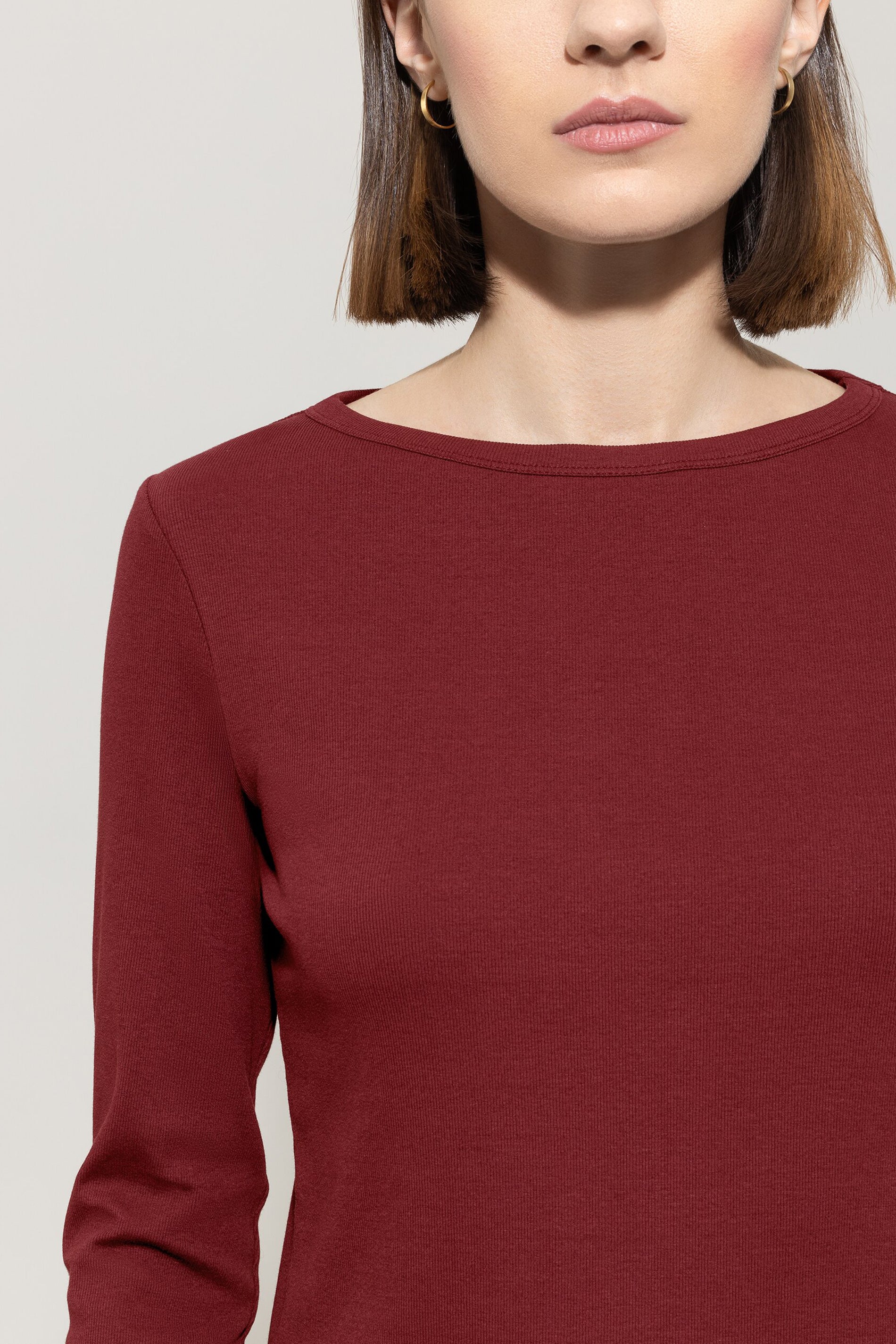 Langarm-Shirt - berry red - Standard | Model Detail