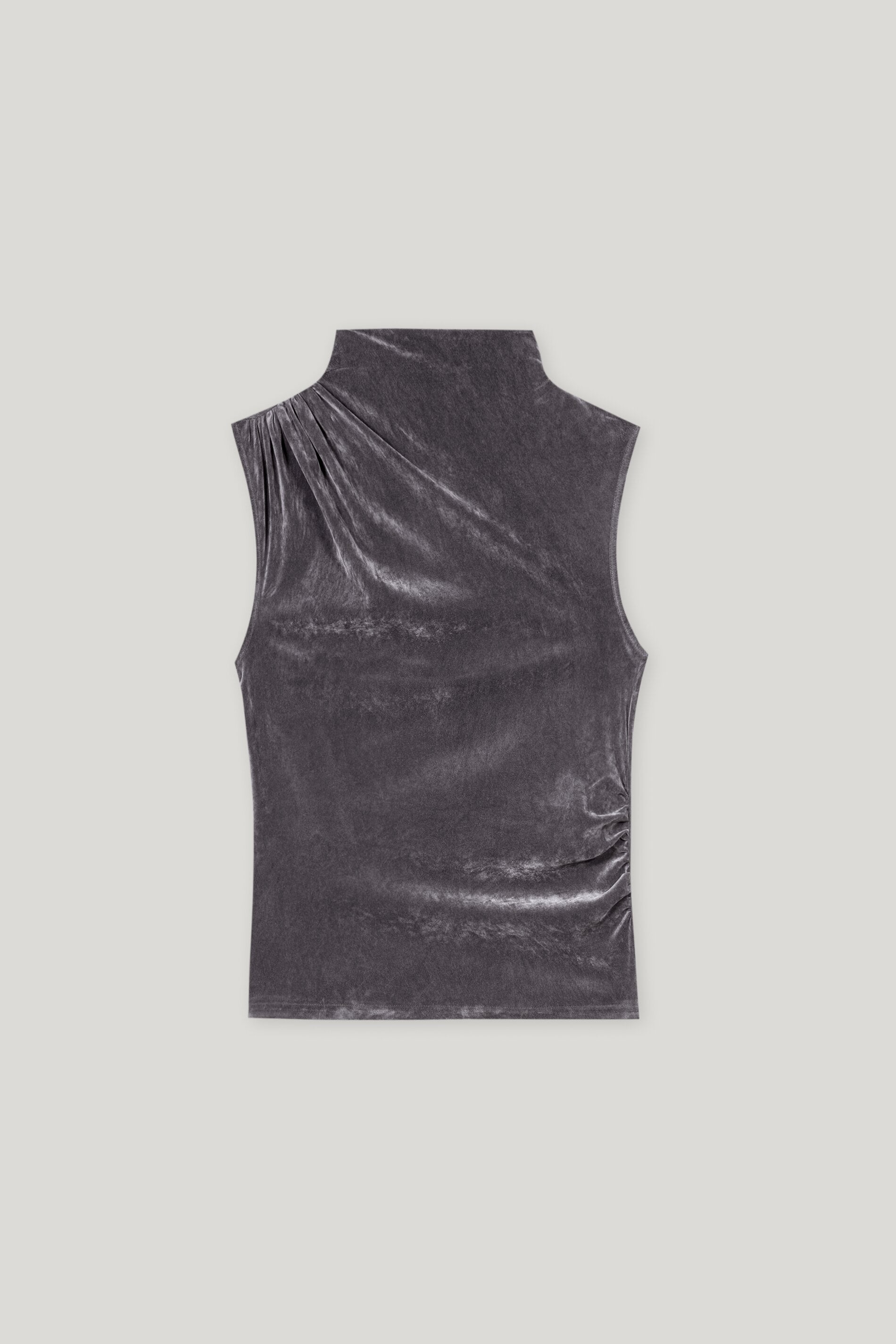 Turtleneck-Samt-Top - urban grey - Standard | Artikel Front