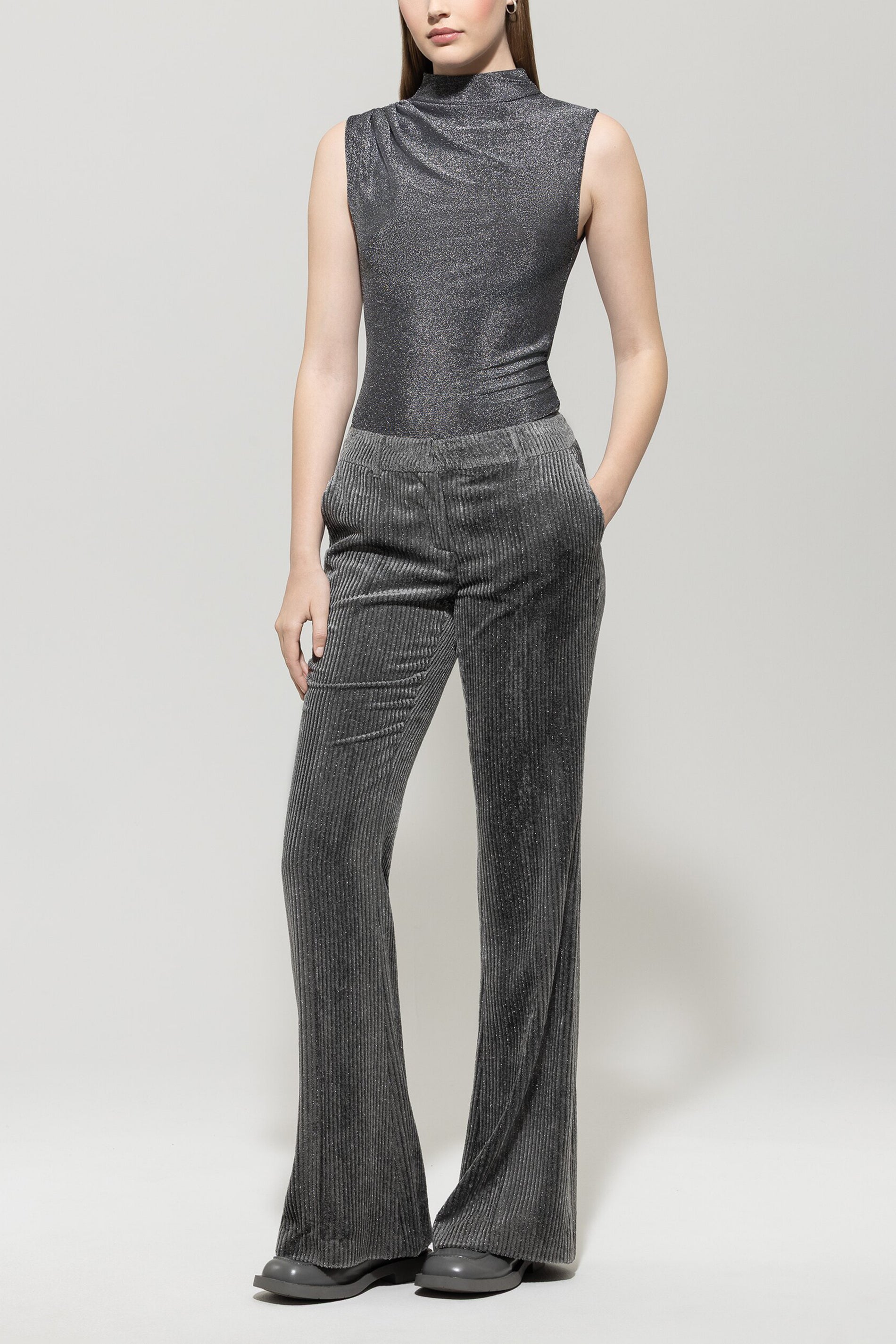 Turtleneck-Top - urban grey - Standard | Model Front