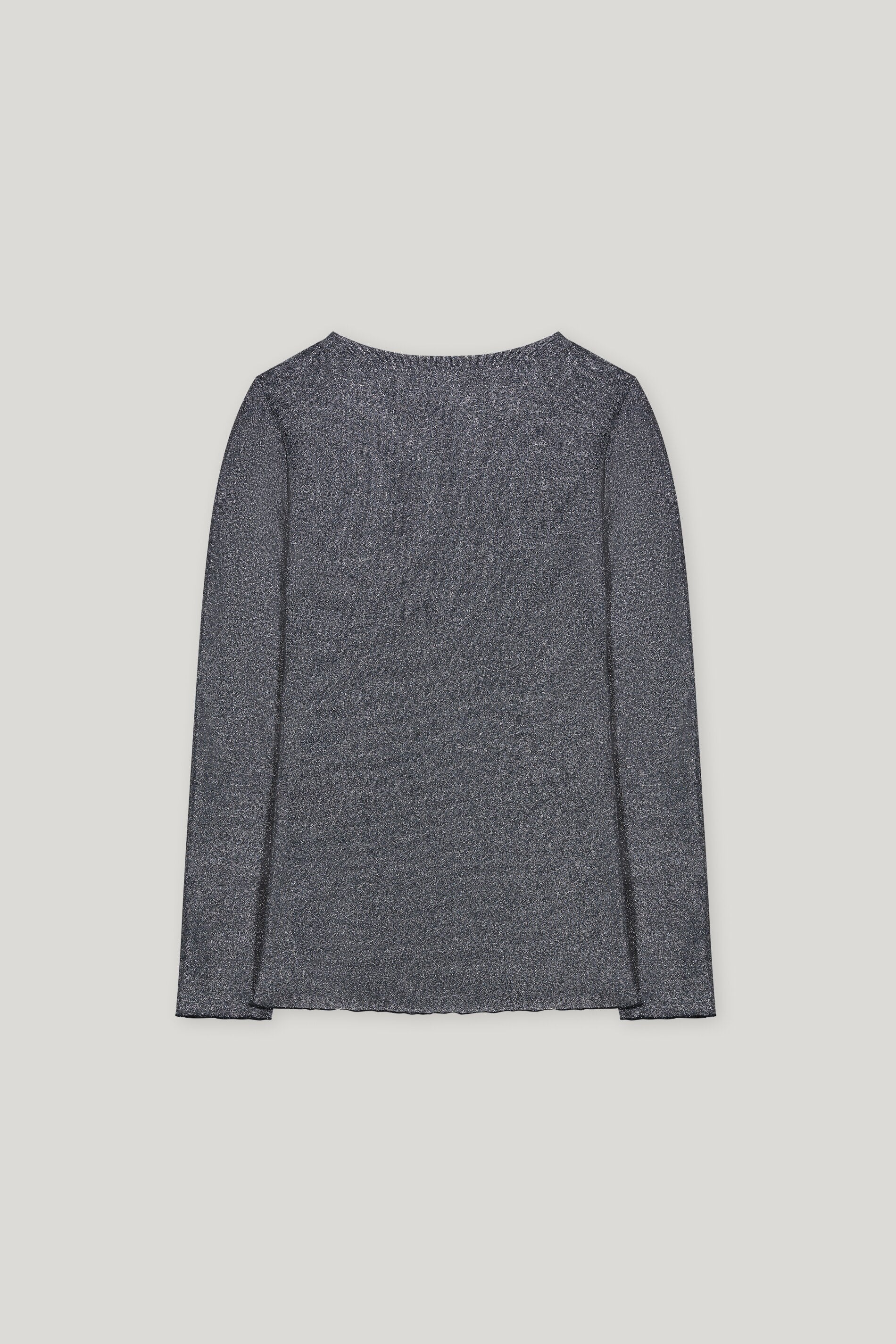 Langarm-Shirt mit Glanzeffekt - urban grey - Standard | Artikel Rück