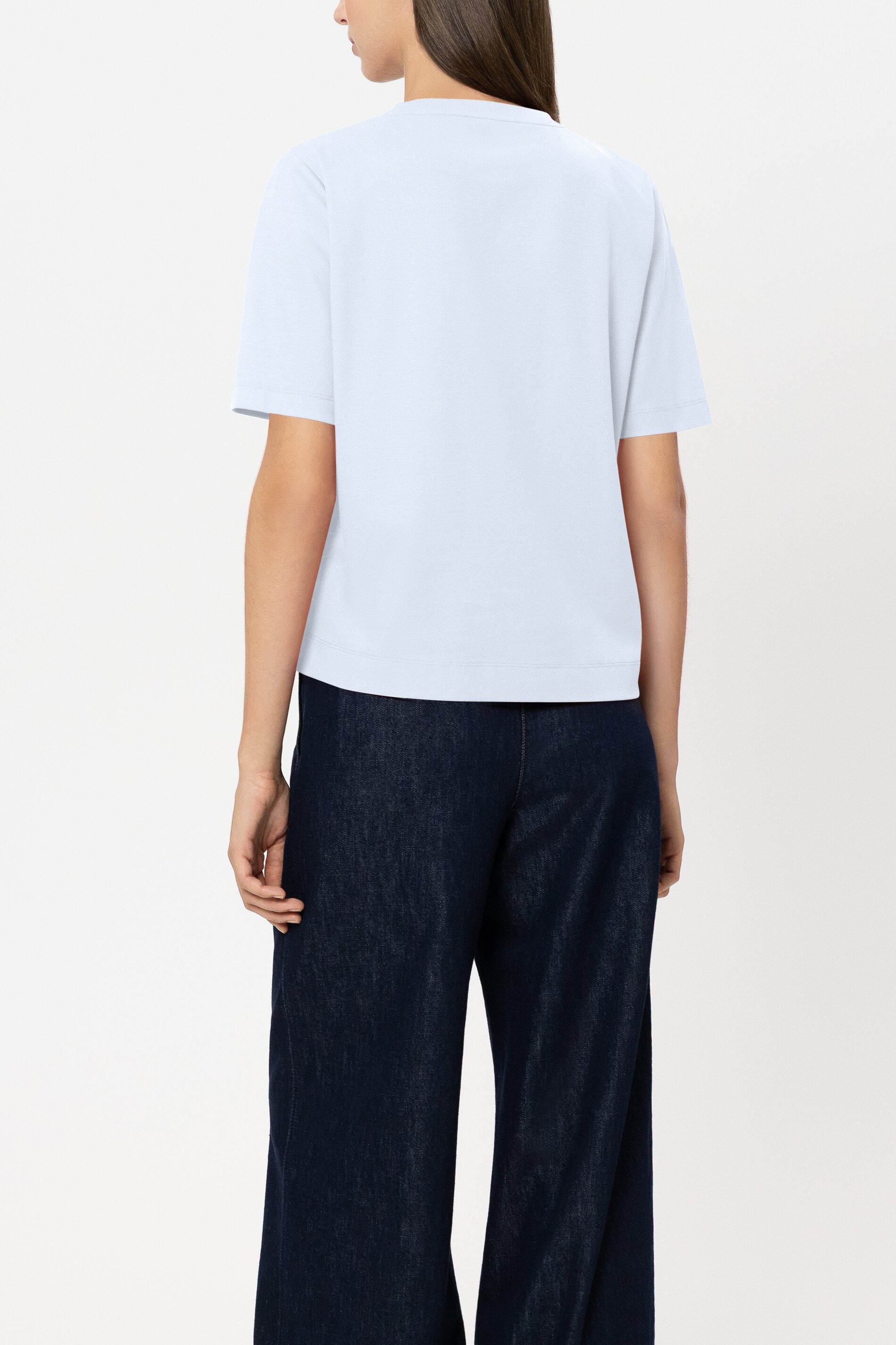 Basic-T-Shirt - light blue - Standard | Model Rück