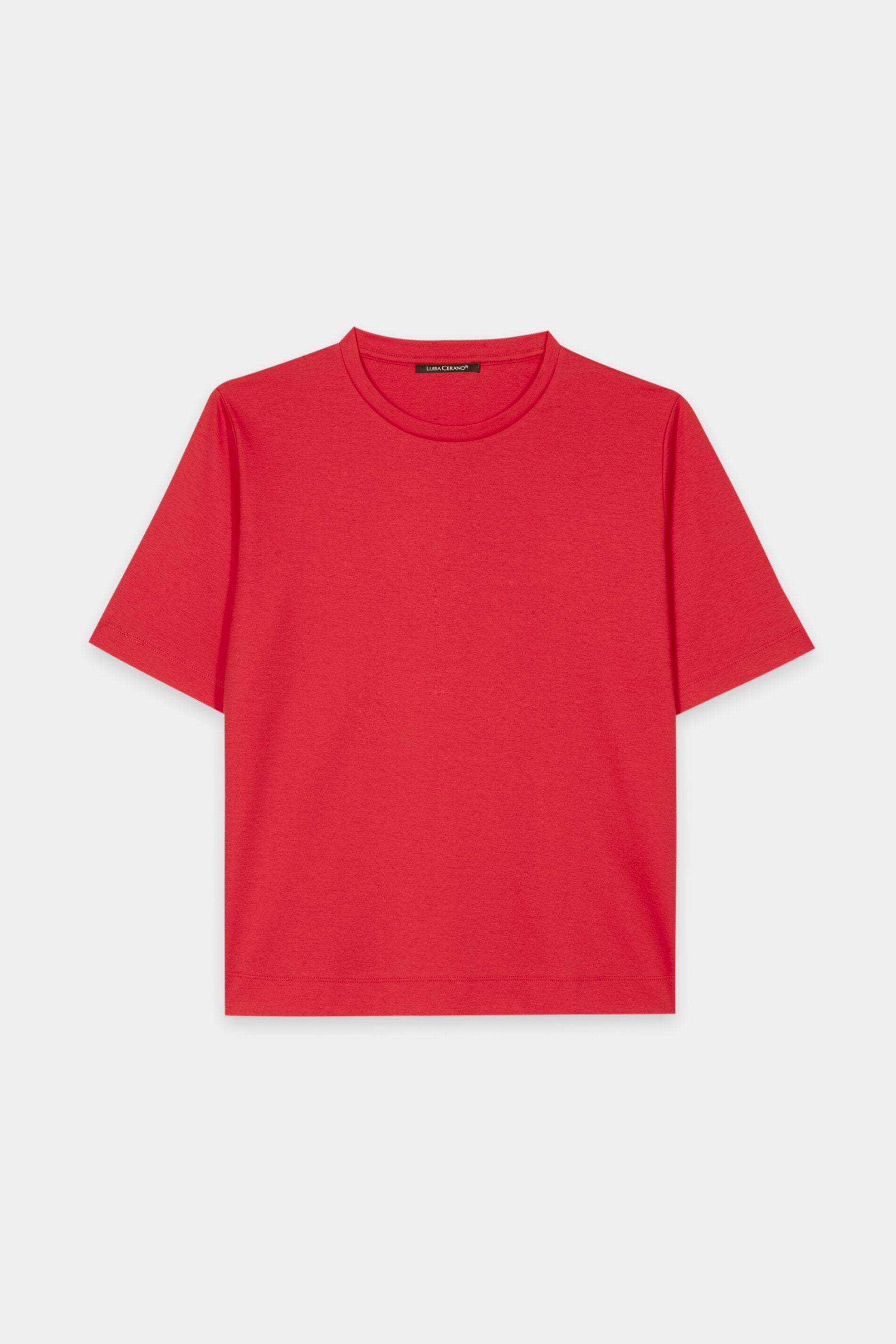 Basic-T-Shirt - cherry red - Standard | Artikel Front