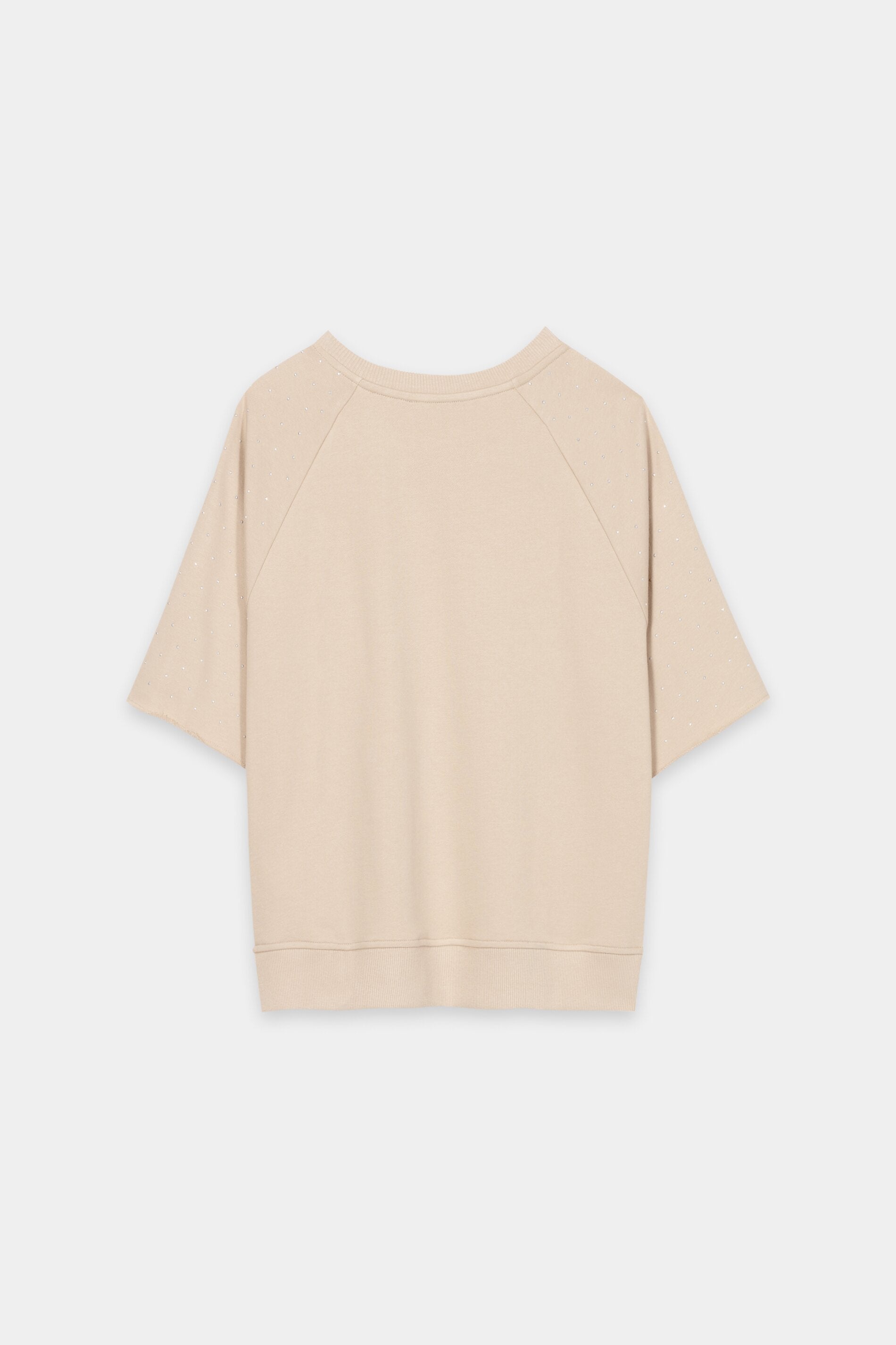 Sweatshirt mit Schmucksteinen - soft camel - Standard | Artikel Rück