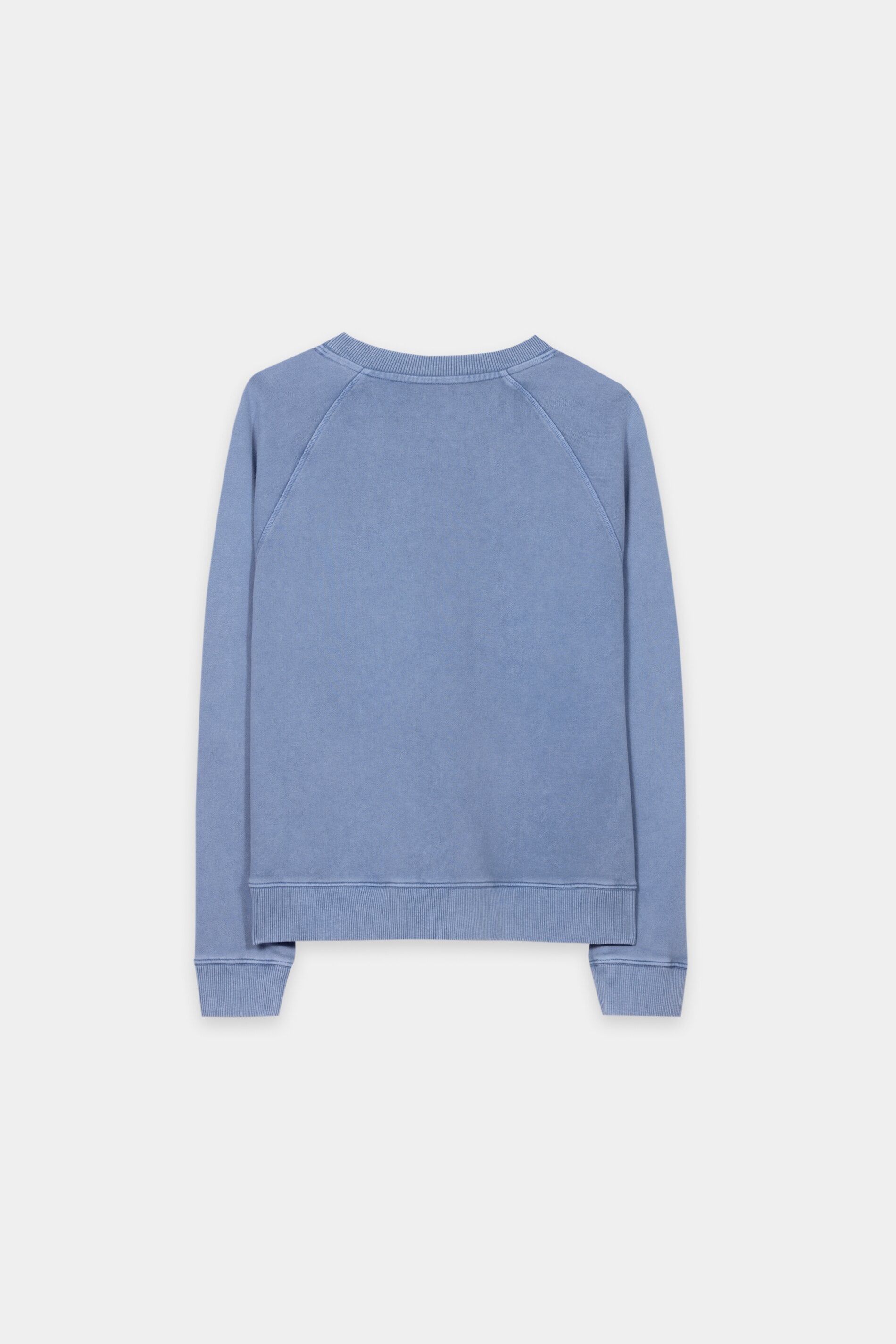 Baumwoll-Sweatshirt - casual blue - mit Stickerei / Straß | Artikel Rück