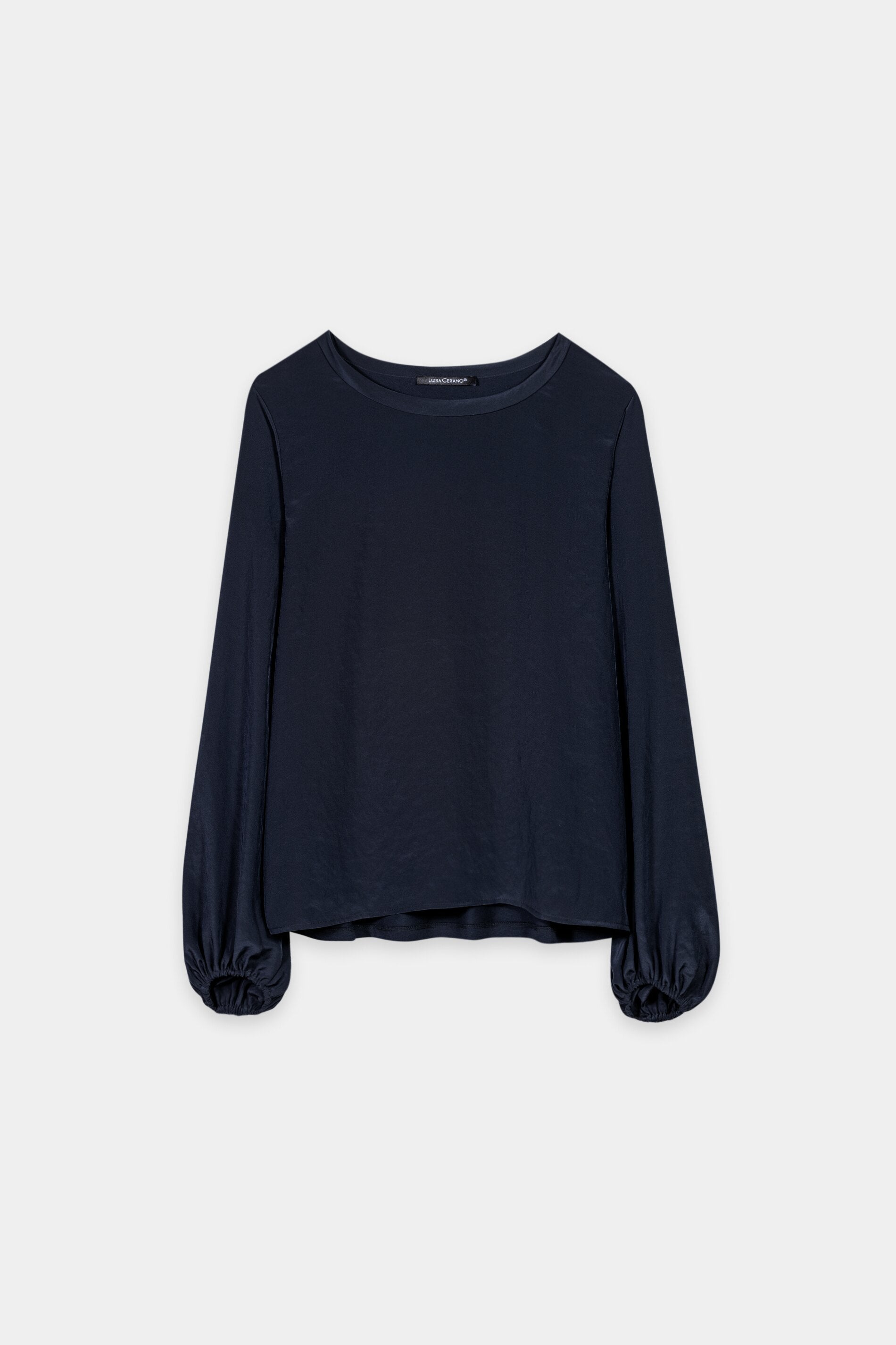 Langarm-Shirt mit Patch - navy blue - Standard | Artikel Front