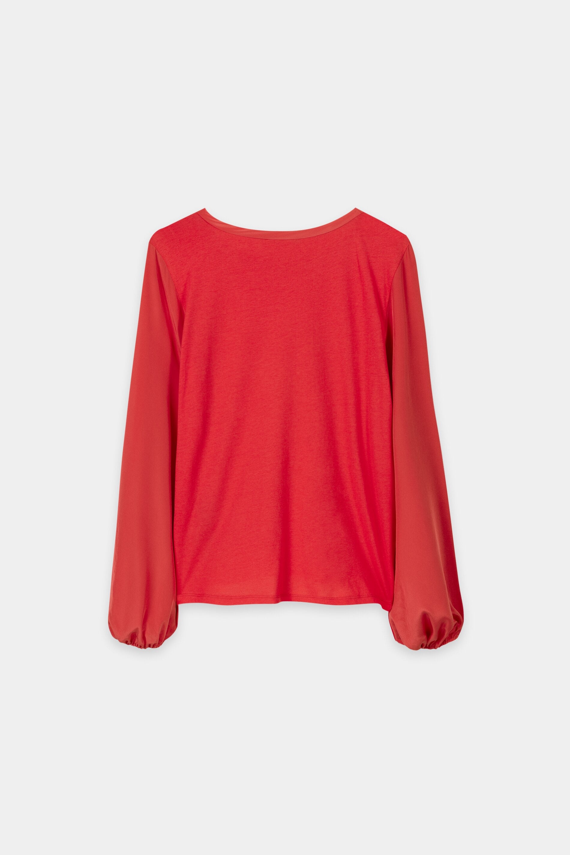 Langarm-Shirt mit Patch - cherry red - Standard | Artikel Rück