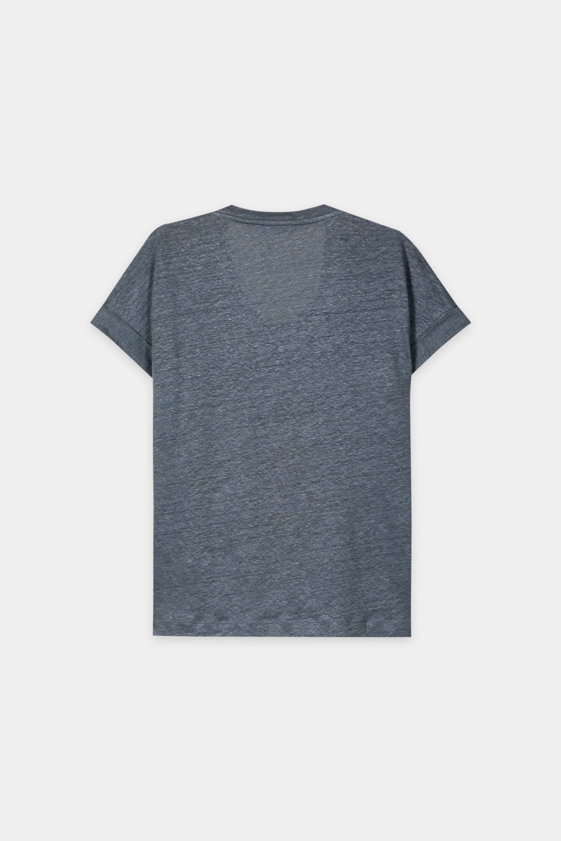 Leinen-T-Shirt - tinted blue - Standard | Artikel Rück