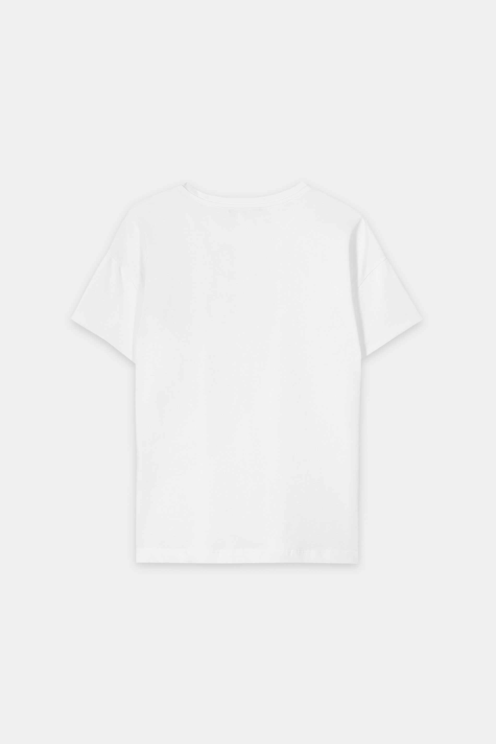 T-Shirt mit Blüten - white - Standard | Artikel Rück