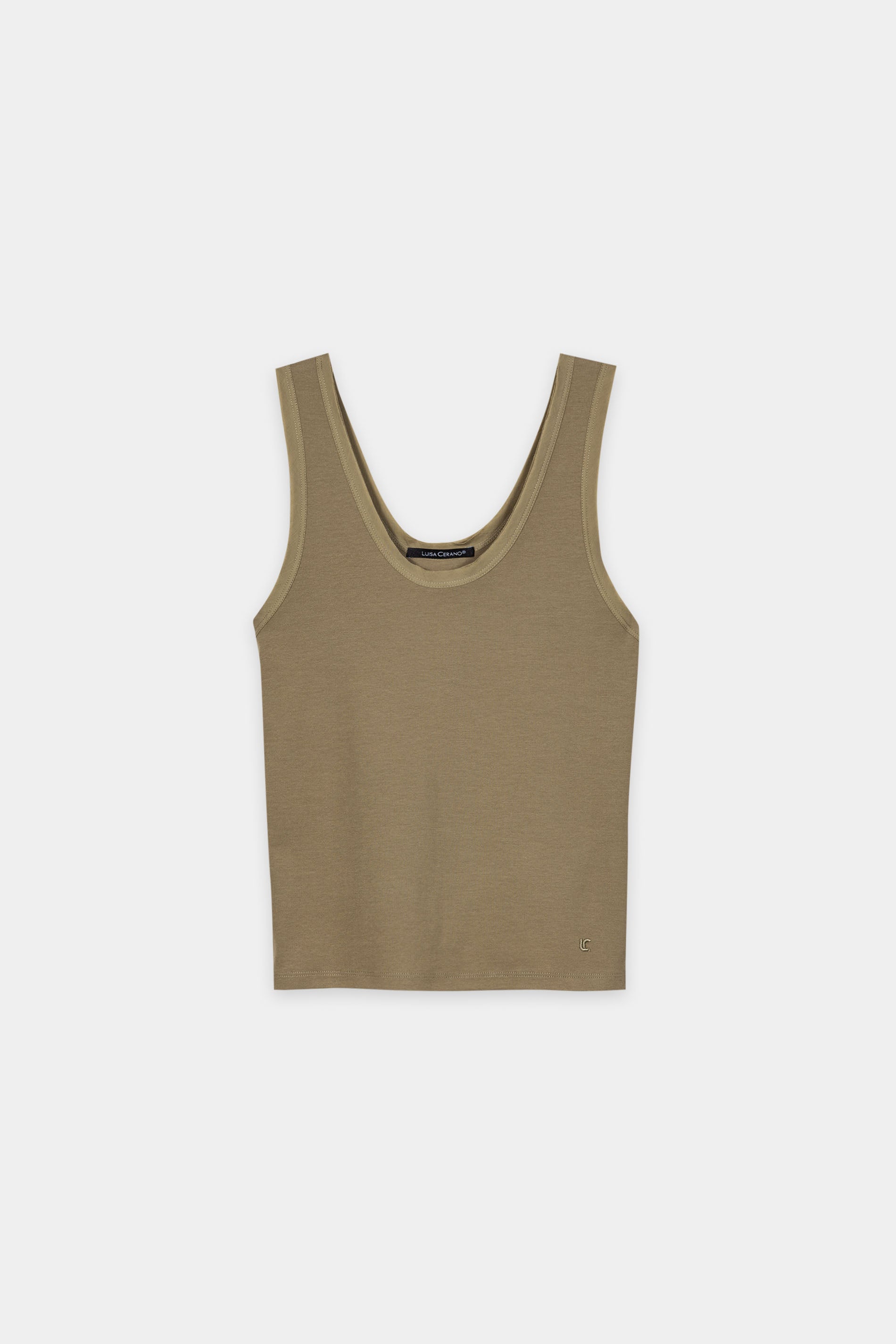 Ripp-Tanktop - salbei - Standard | Artikel Front