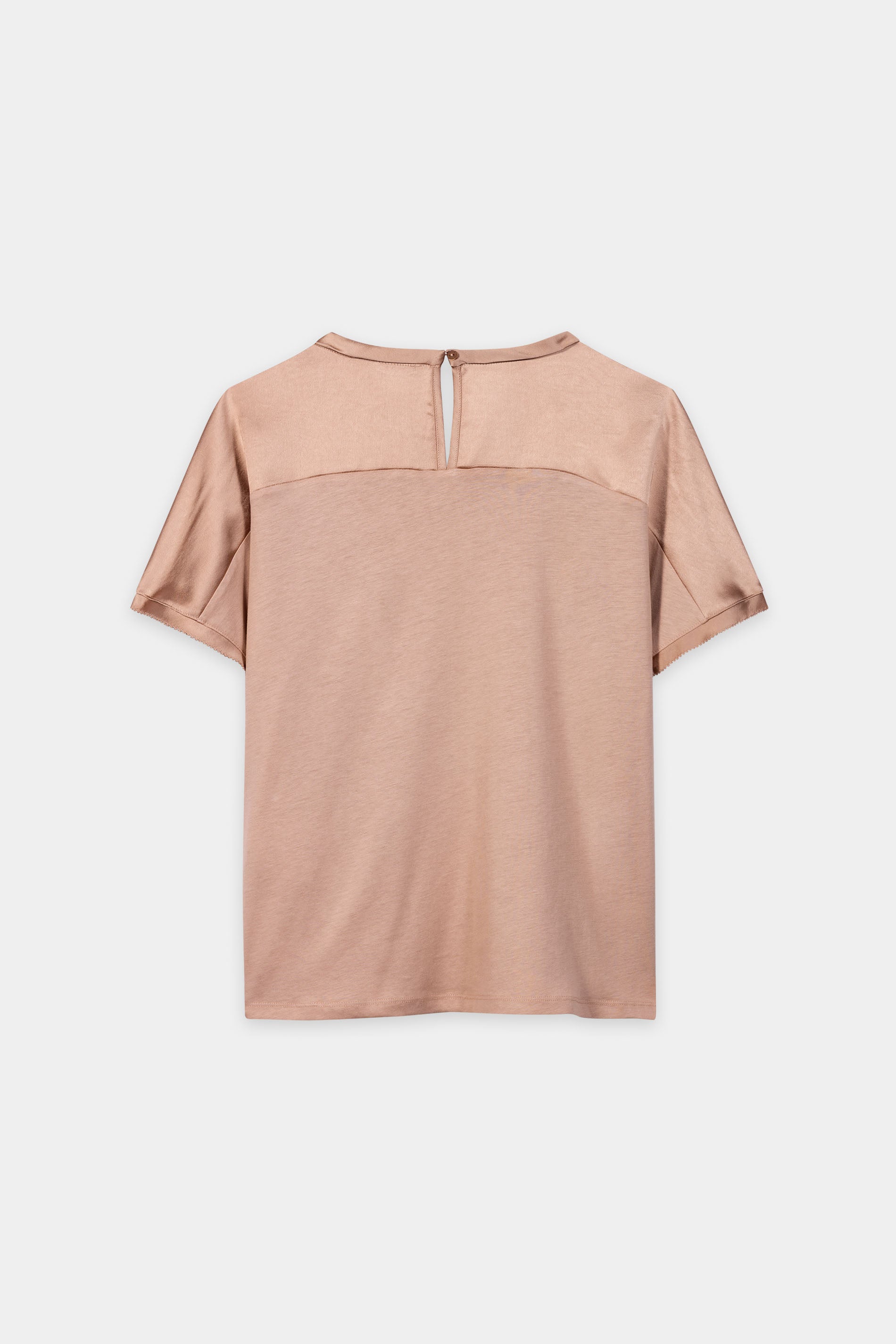 T-Shirt mit Nahtdetails - nude - Standard | Artikel Rück