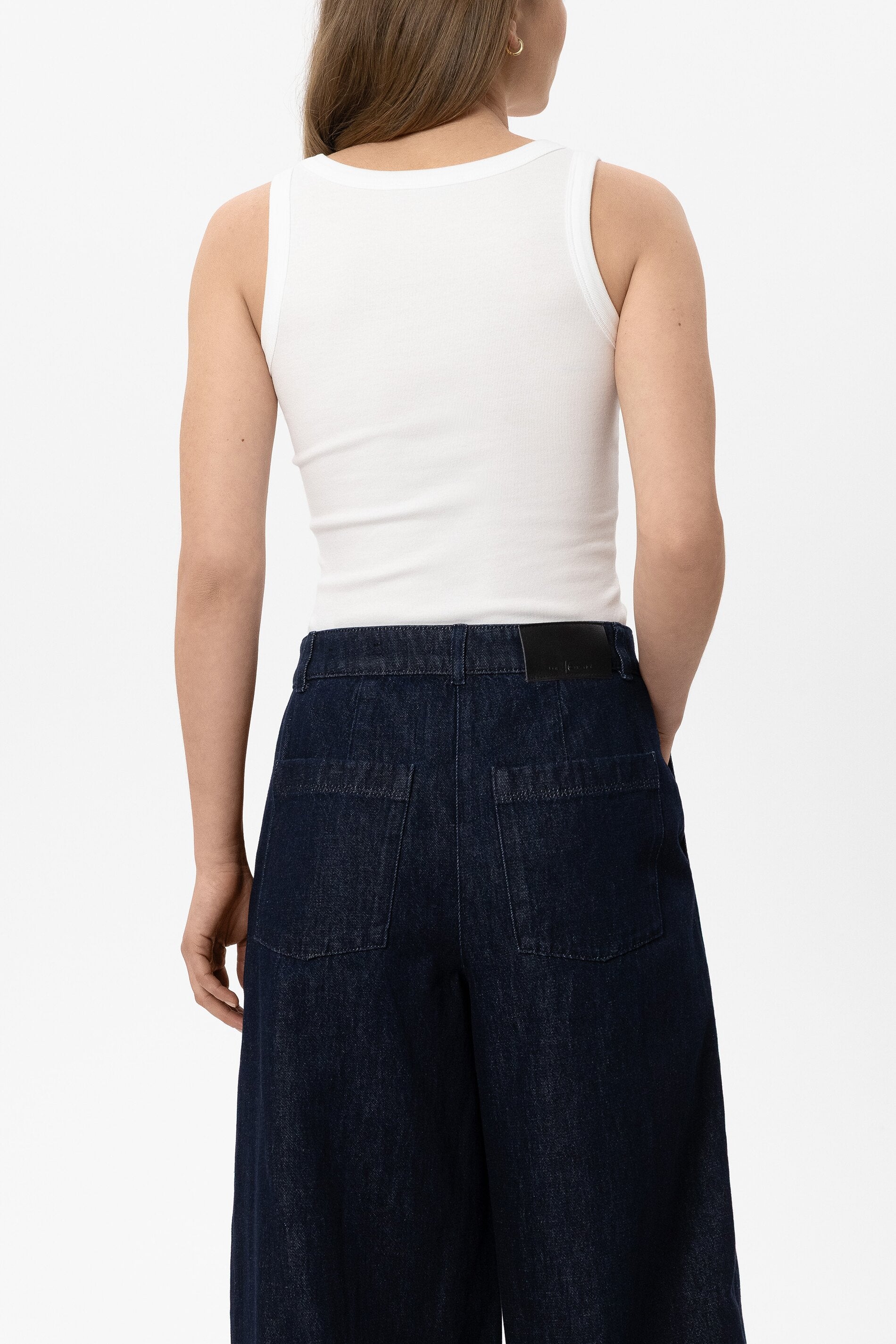 Ripp-Tanktop - white - Standard | Model Rück
