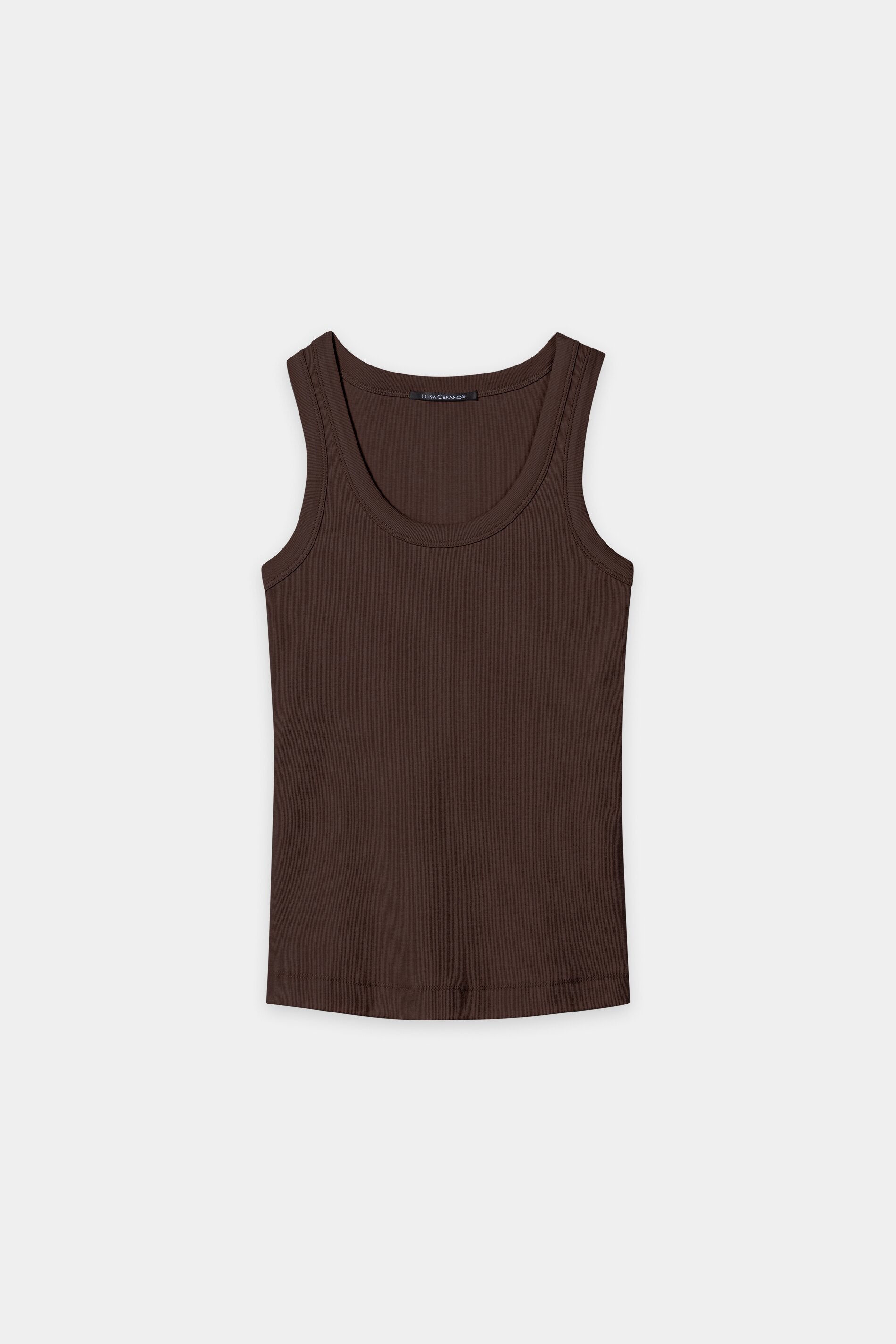Ripp-Tanktop - marone - Standard | Artikel Front