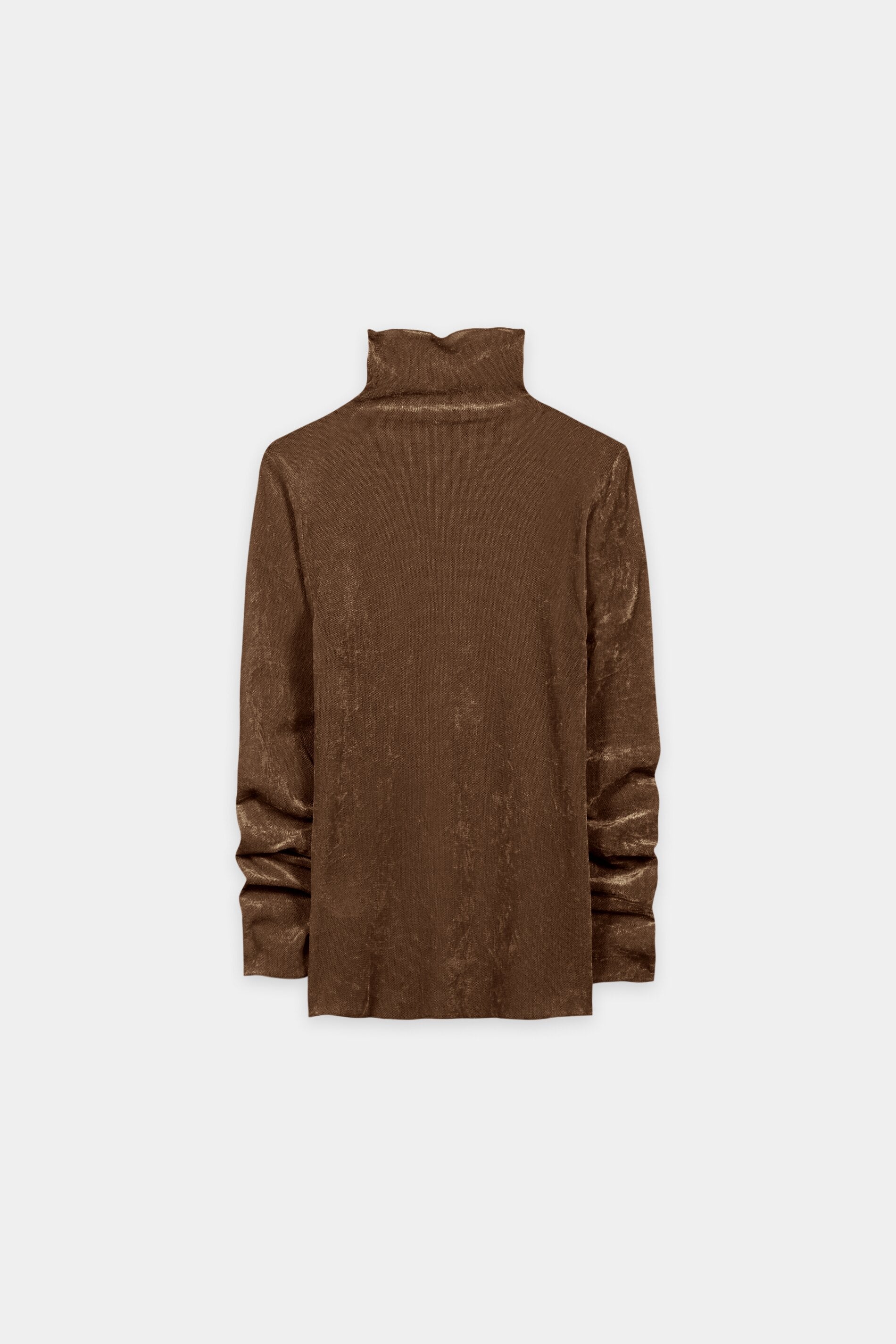 Samt-Turtleneck-Shirt - caramel - Standard | Artikel Rück