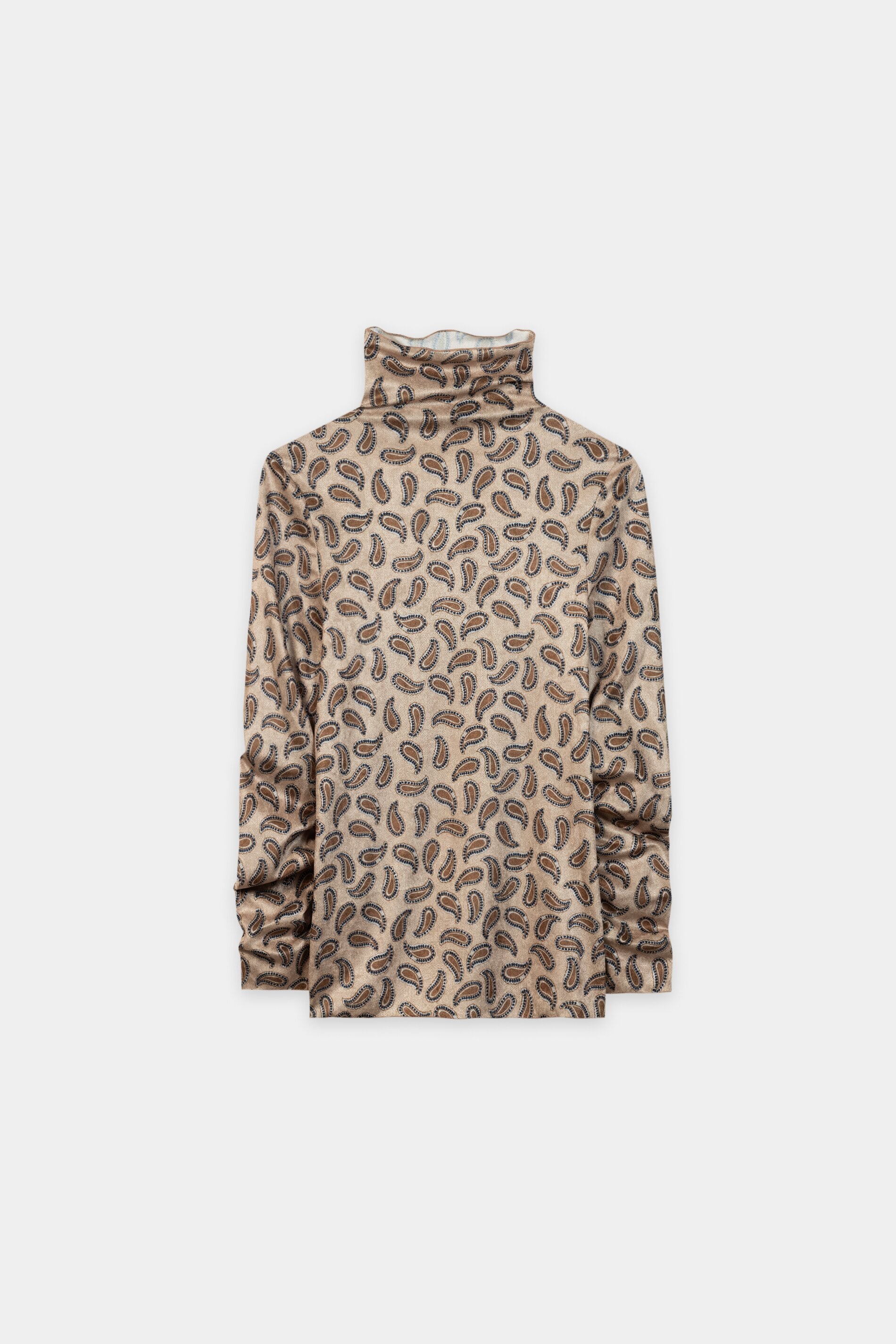 Turtleneck-Shirt mit Print - soft caramel - Standard | Artikel Front