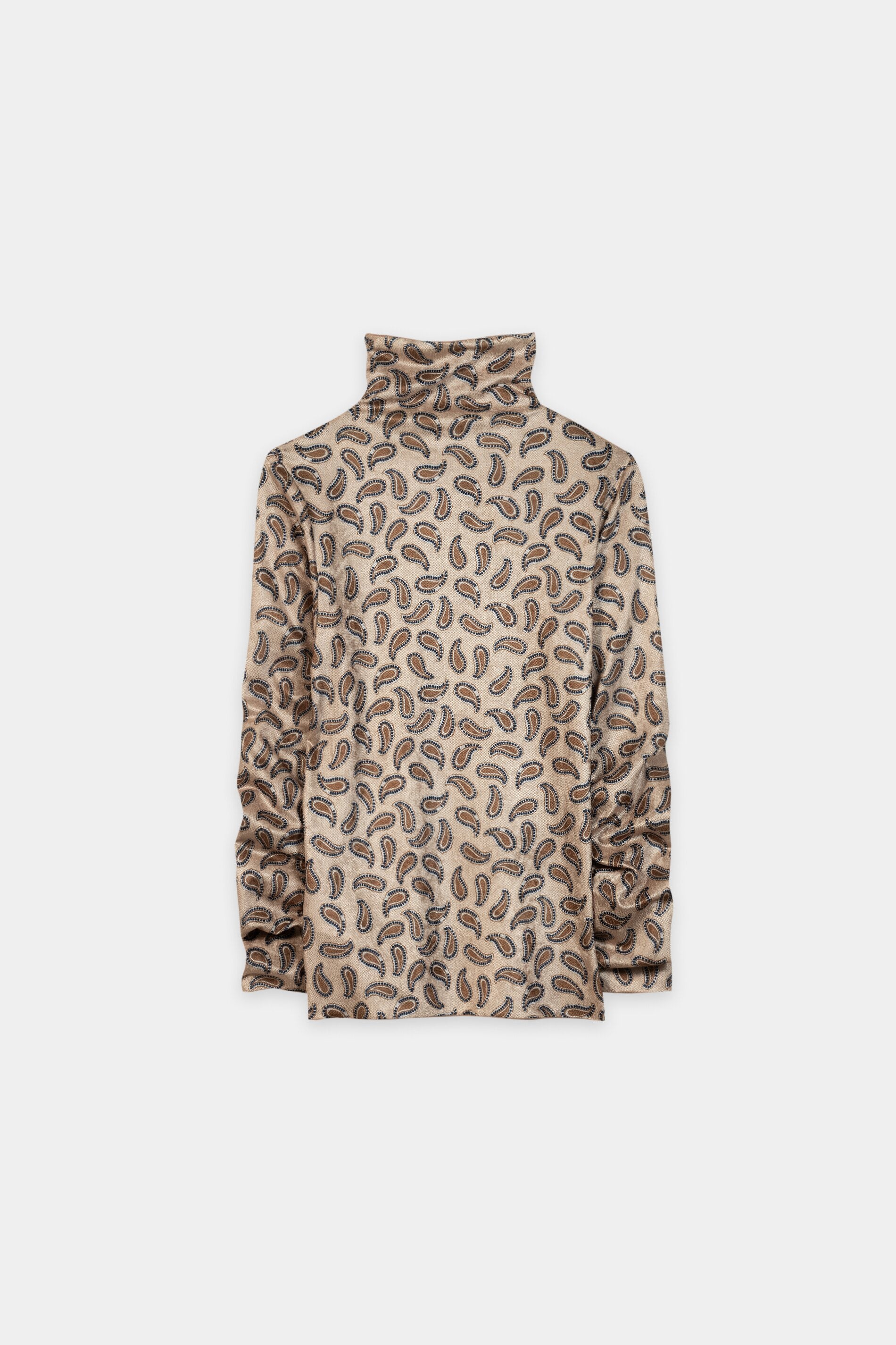 Turtleneck-Shirt mit Print - soft caramel - Standard | Artikel Rück