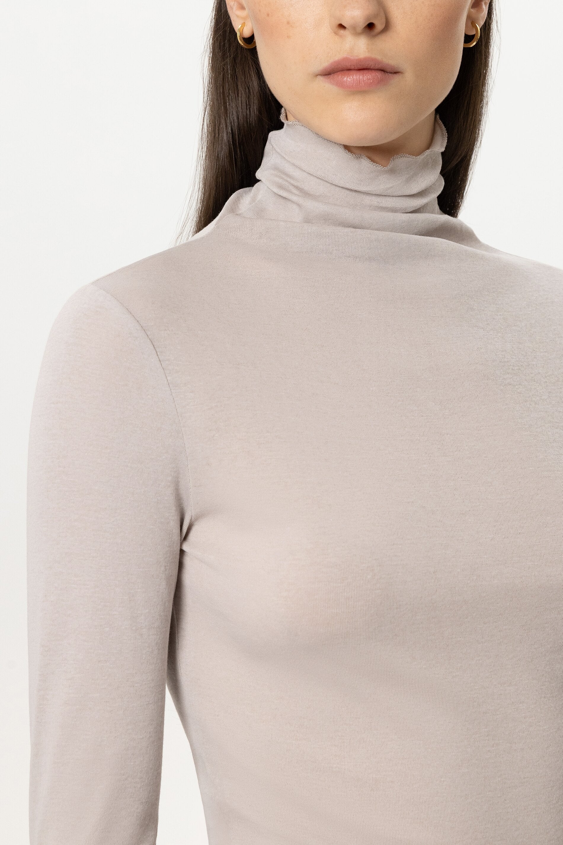 Rollkragen-Shirt - pearl - Standard | Model Detail