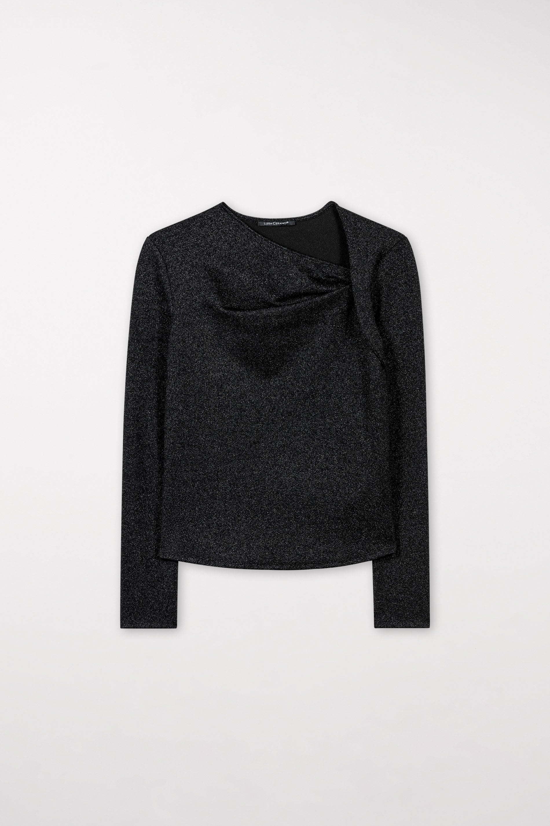 Asymmetrisches Langarm-Shirt - multi - Standard | Artikel Front