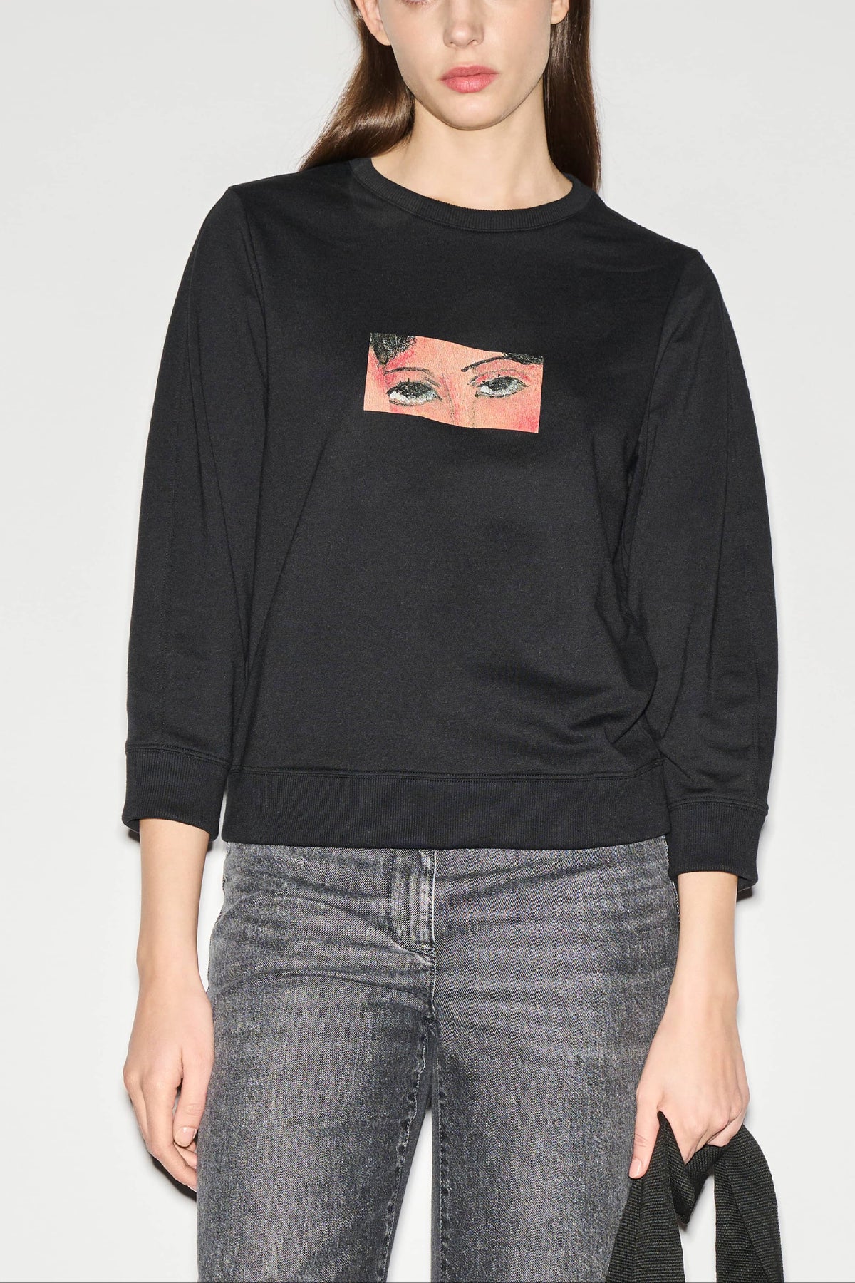 Sweater mit Modigliani-Print - black - Standard | Model Front