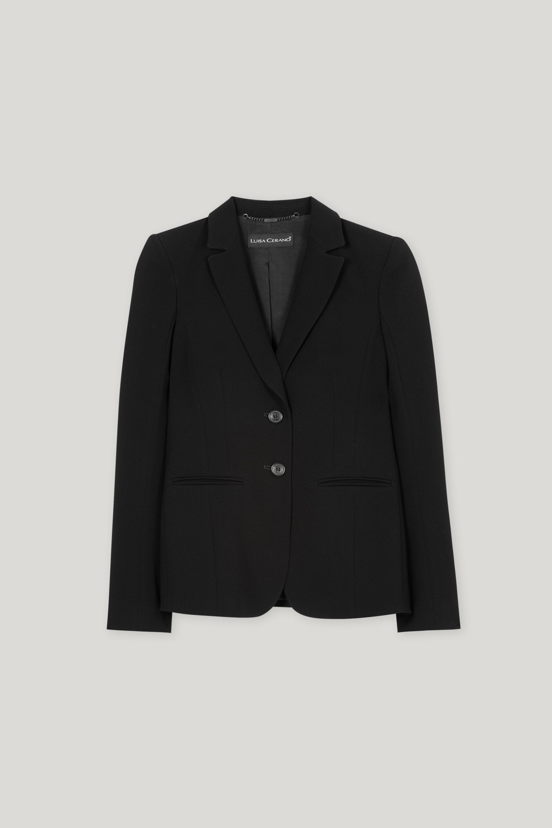 Blazer aus Techno Sablé - black - Standard | Artikel Front