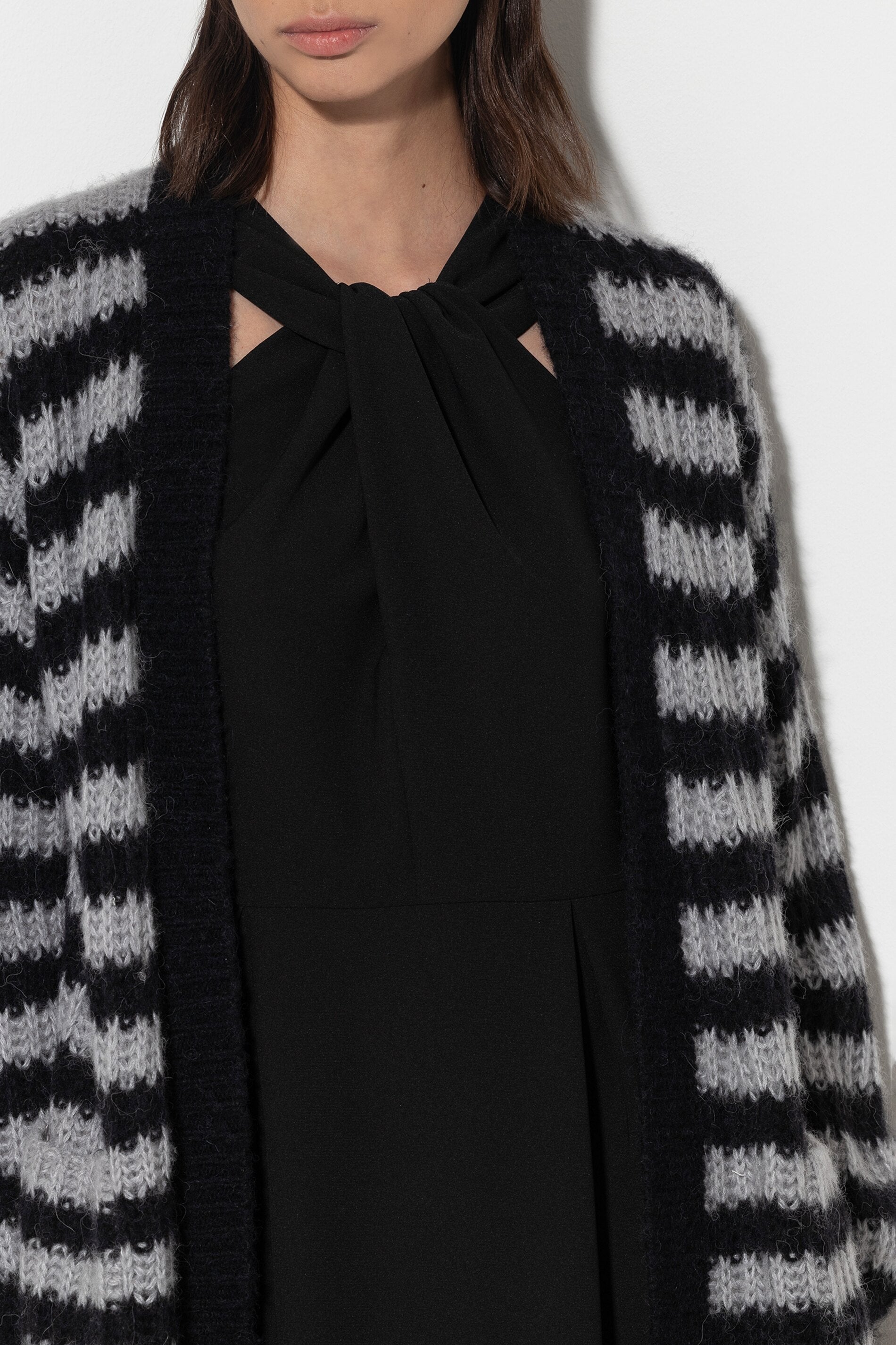 Longcardigan mit Streifen - multi - Standard | Model Detail