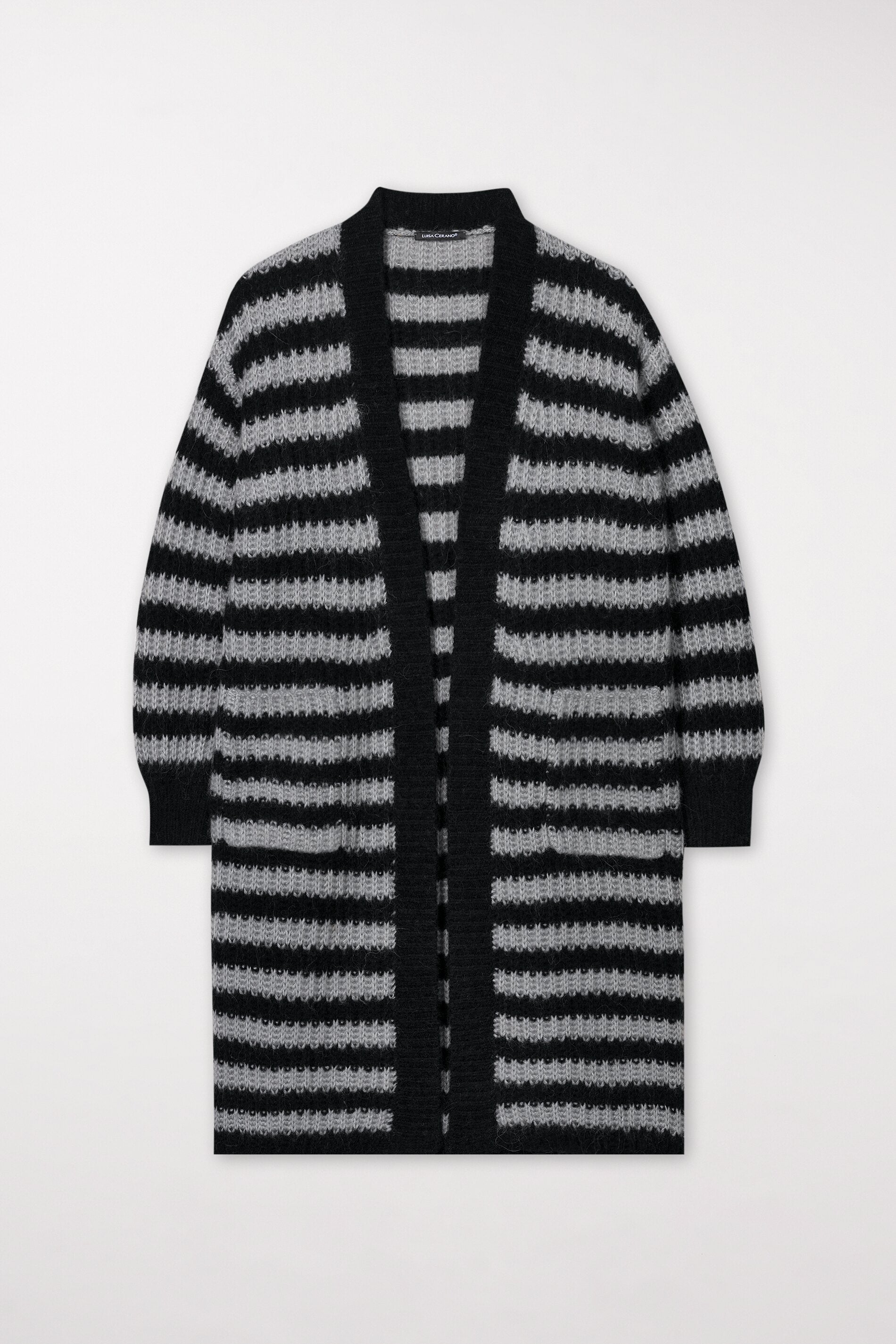 Longcardigan mit Streifen - multi - Standard | Artikel Front