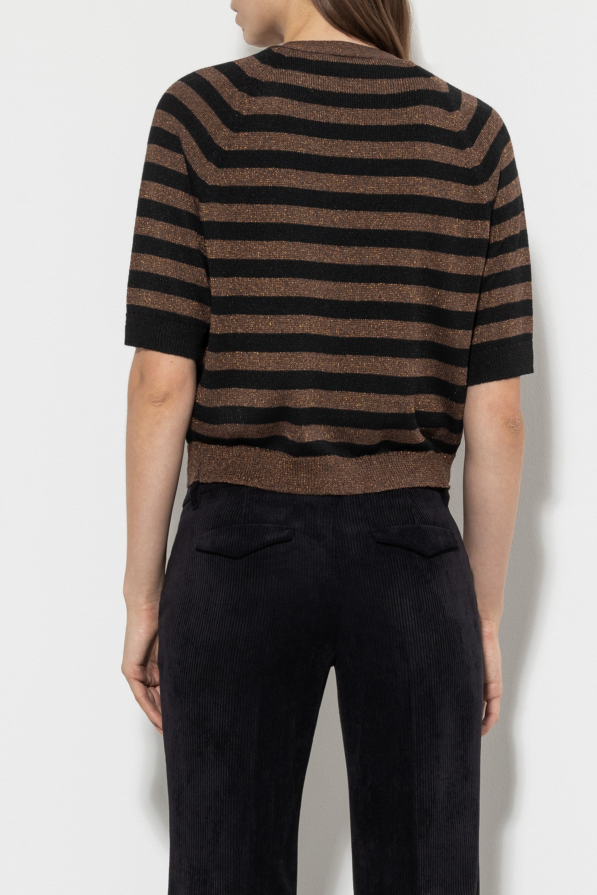 Cardigan mit Streifen - multi - Standard | Model Rück