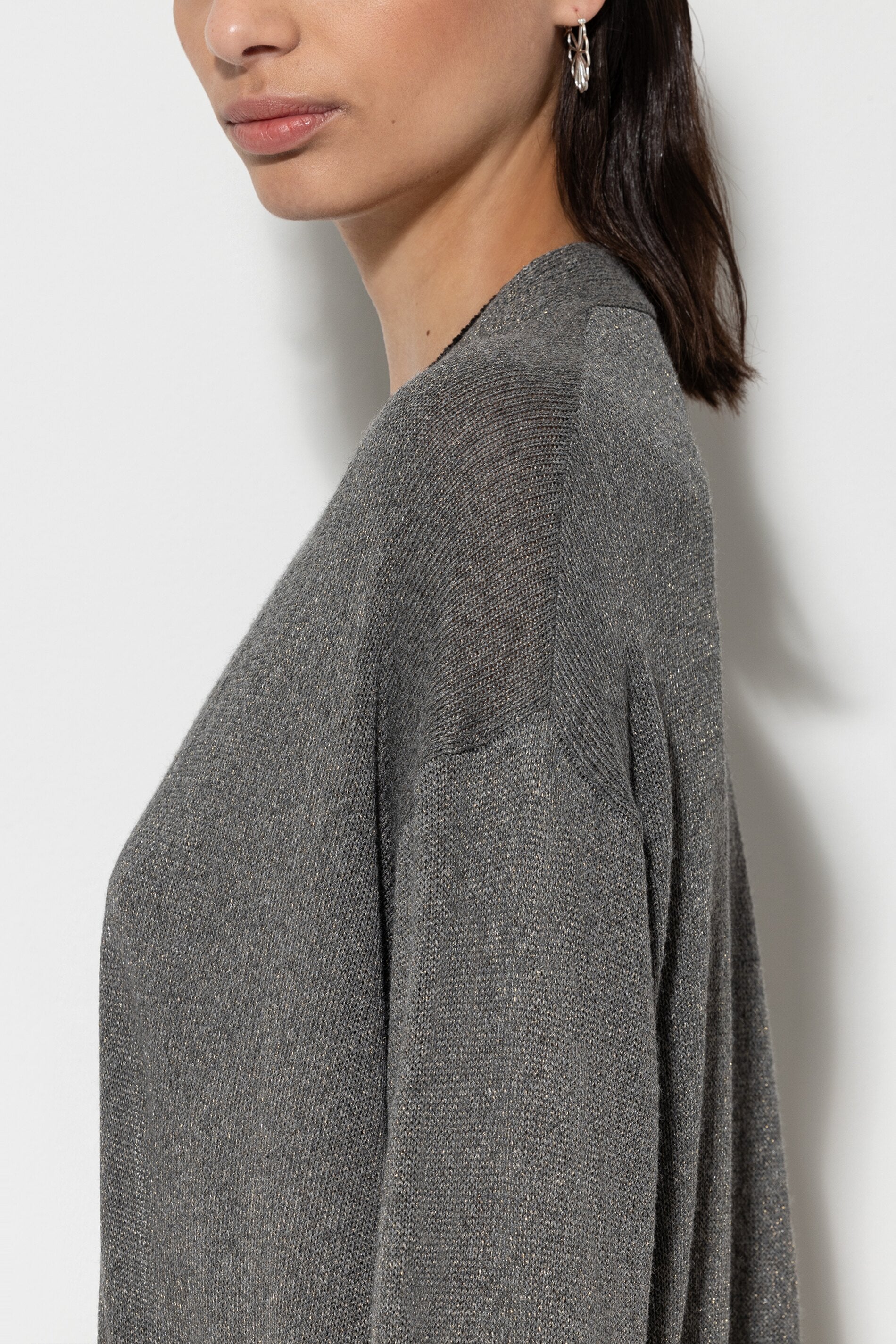 Longcardigan aus Feinstrick - taupe - Standard | Model Detail