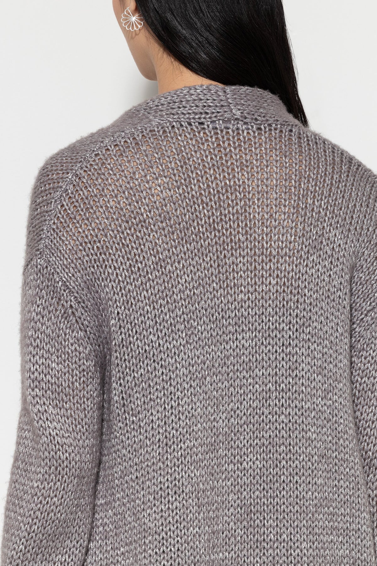 Longcardigan aus Woll-Mix - taupe - Standard | Model Detail