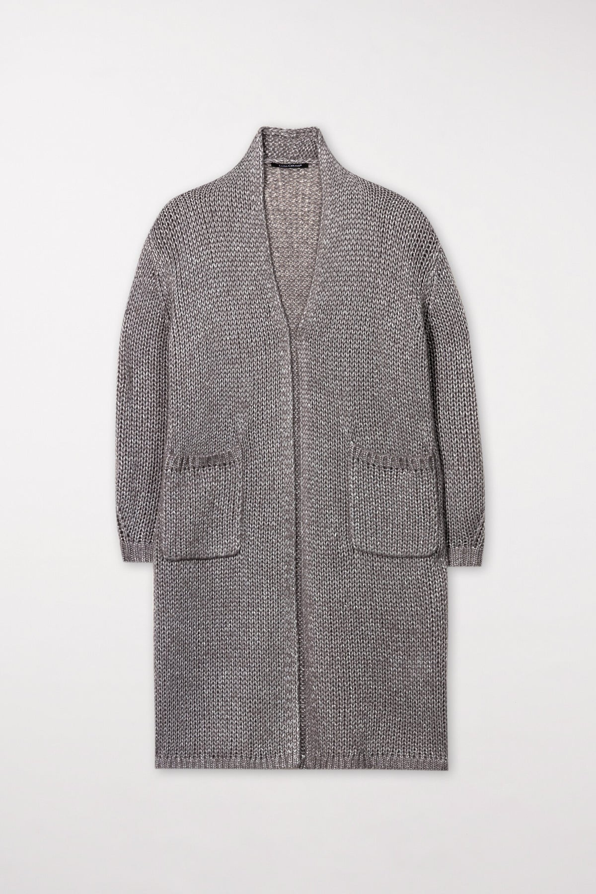 Longcardigan aus Woll-Mix - taupe - Standard | Artikel Front