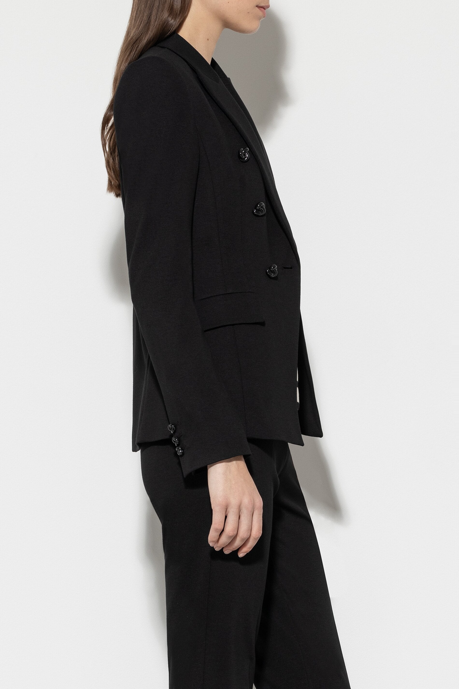 Blazer aus Punto-Milano - black - Standard | Model Seite
