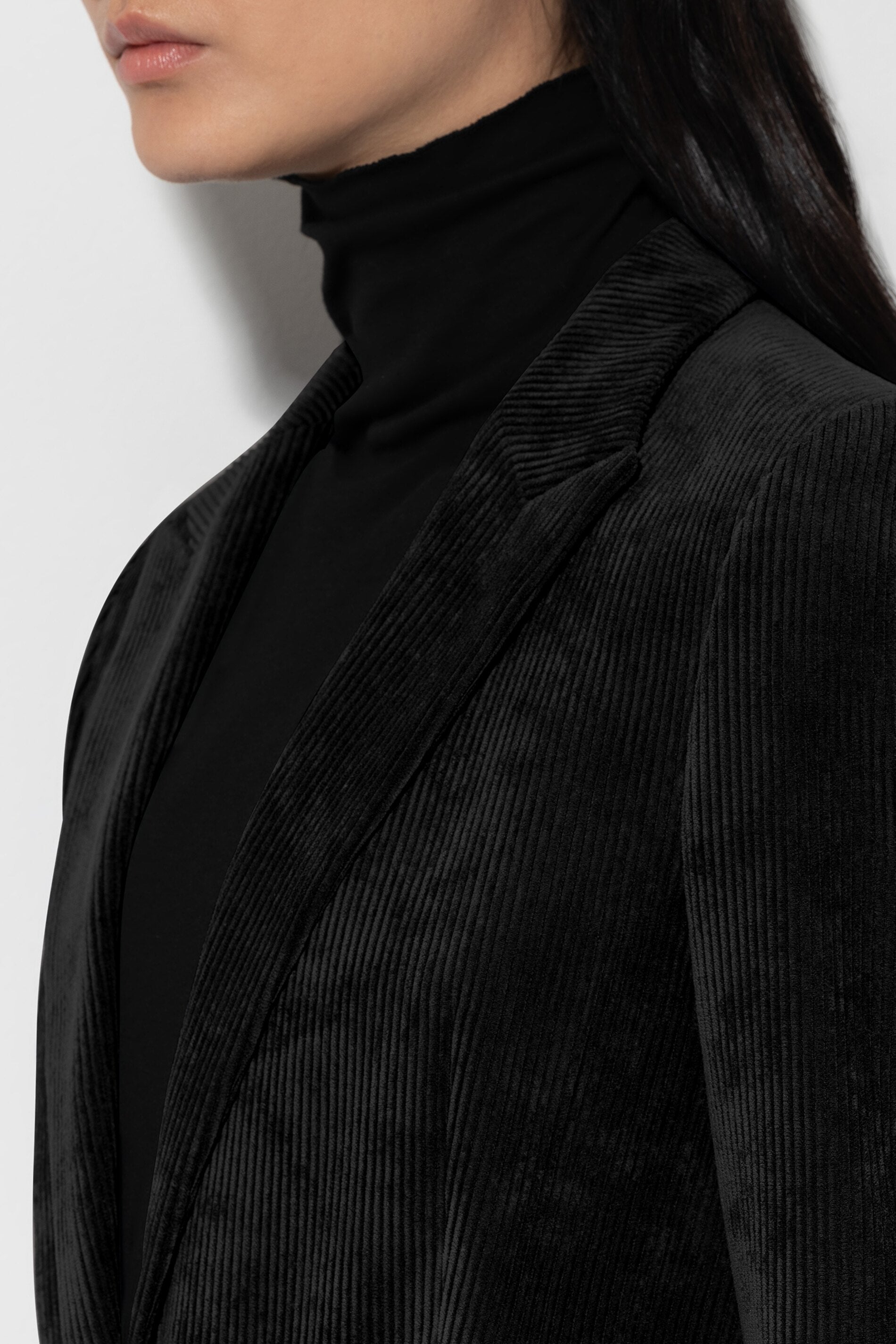 Ein-Knopf-Cordblazer - black - Standard | Model Detail