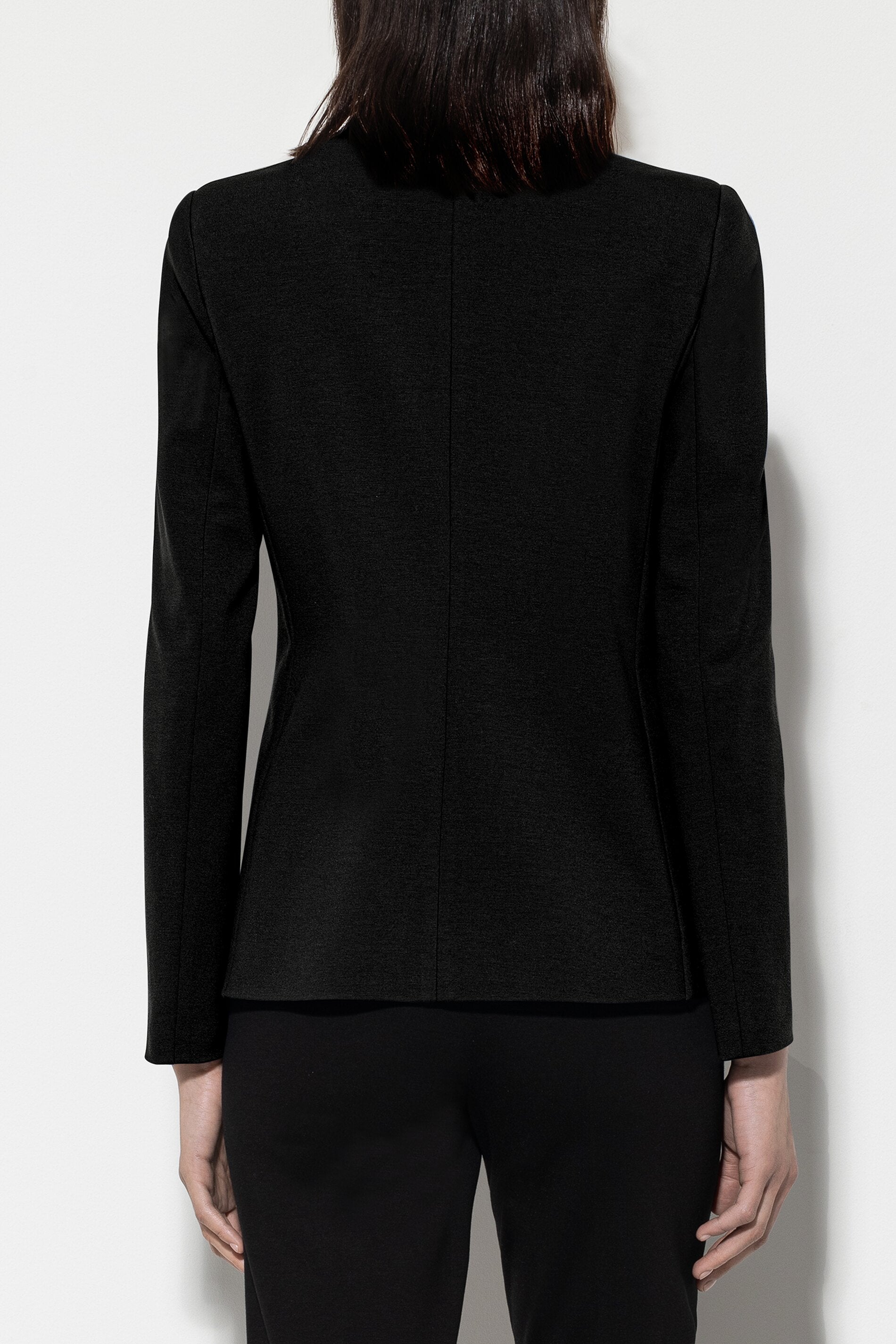 Blazer aus Punto-Milano - black - Standard | Model Rück