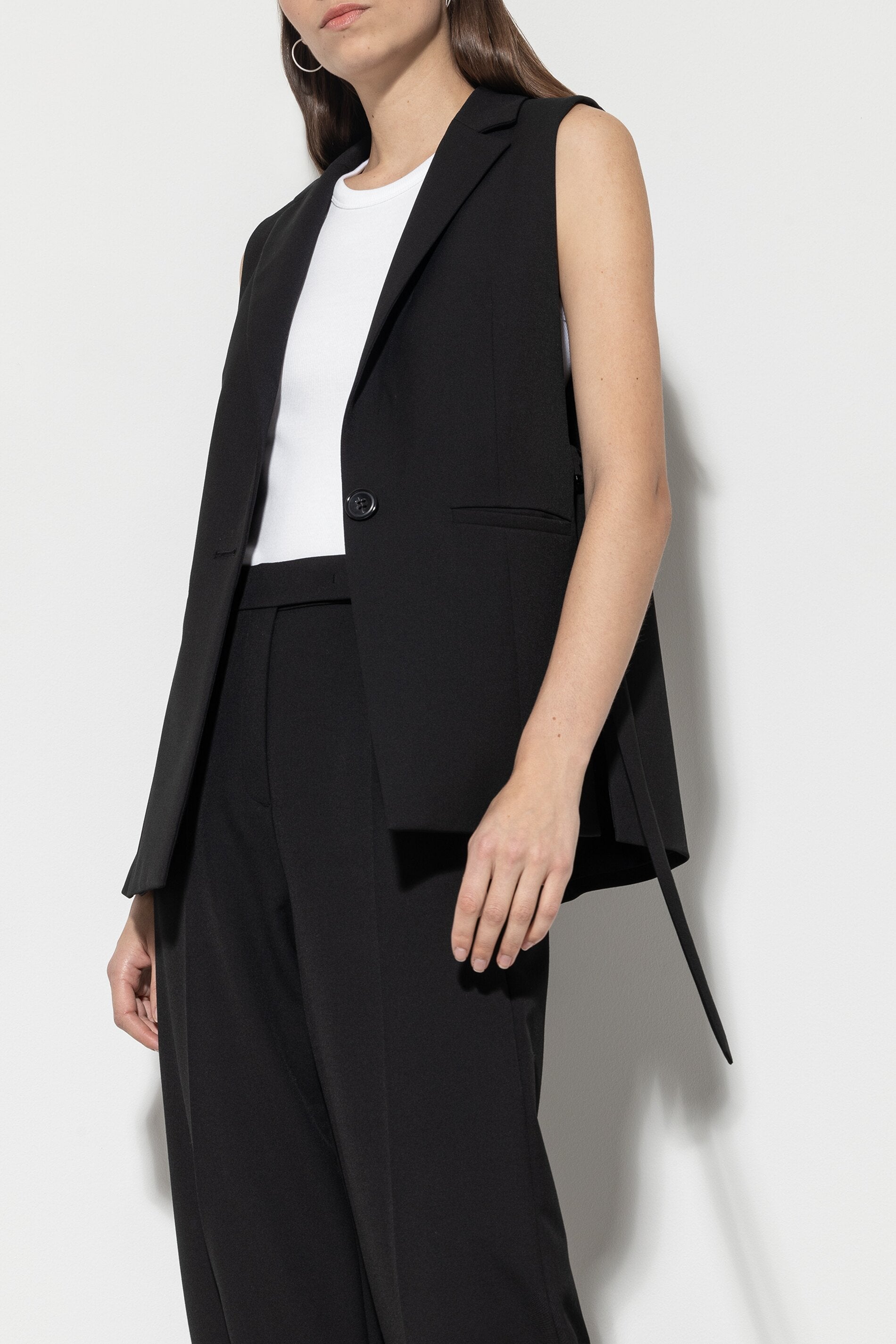 Blazerweste mit D-Ring - black - Standard | Model Front