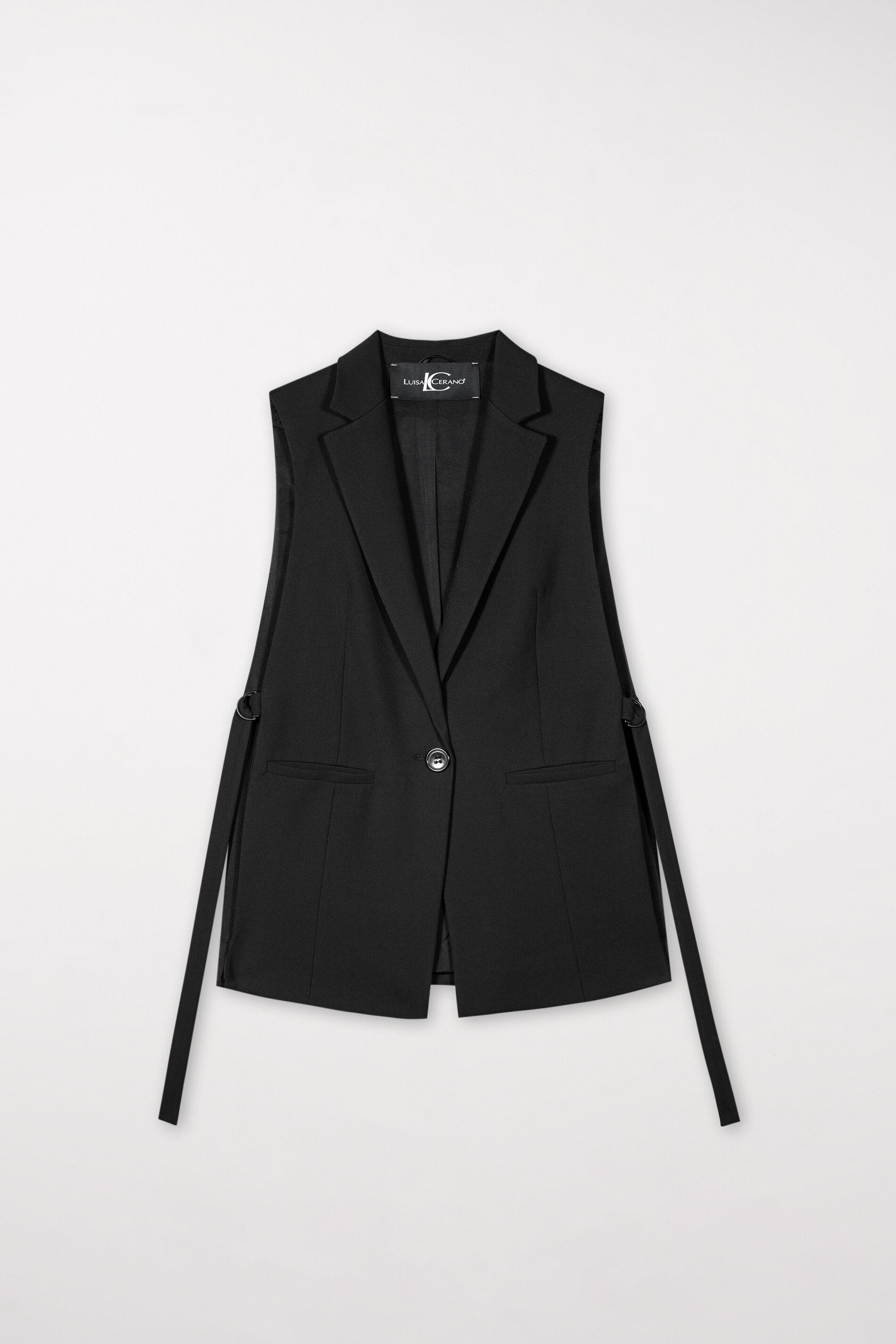 Blazerweste mit D-Ring - black - Standard | Artikel Front