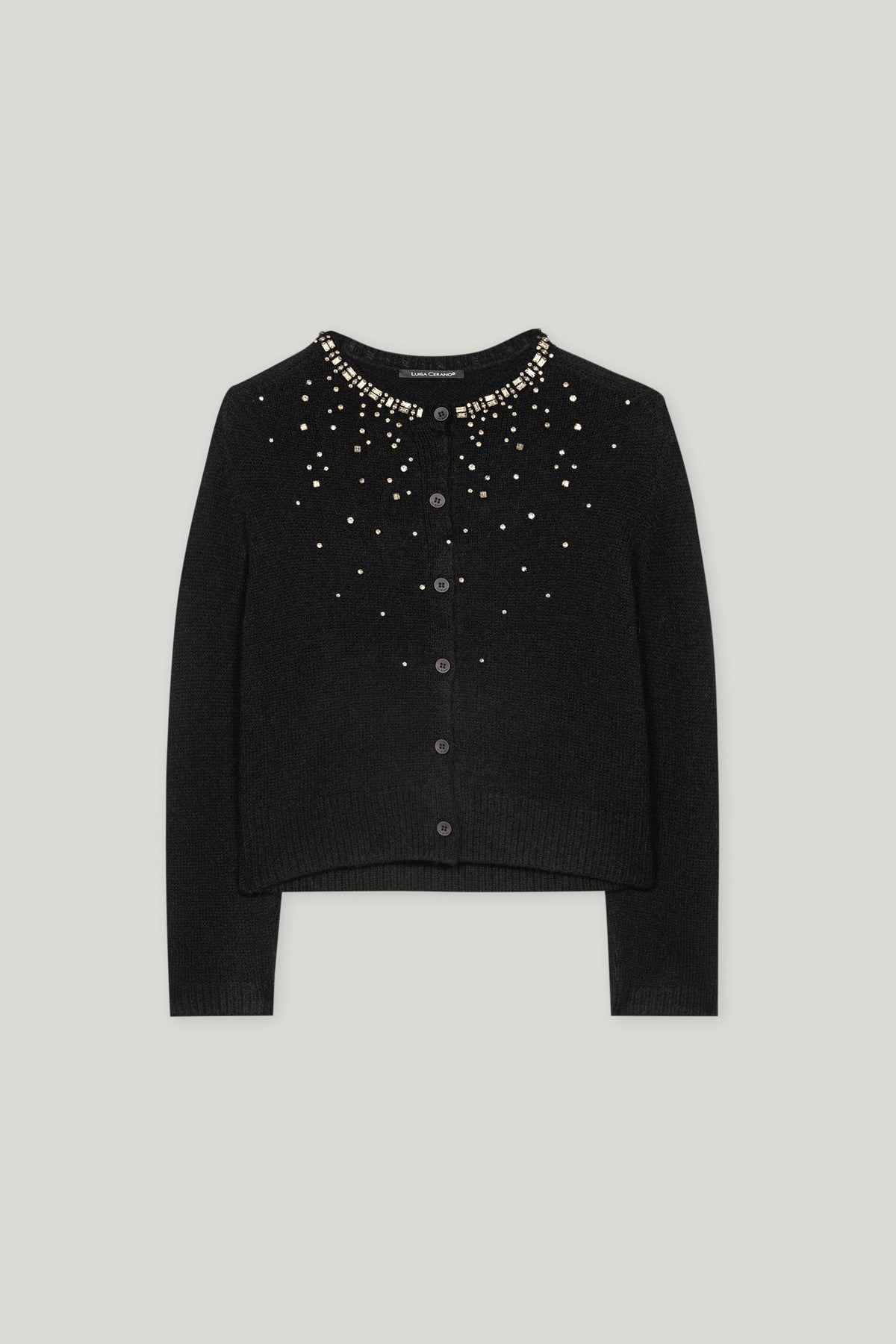 Cardigan aus Woll-Mix - deep black - Standard | Artikel Front