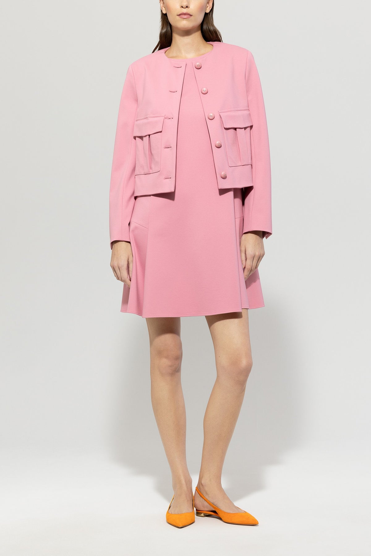 Jacke aus Punto-Milano - cherry blossom - Standard | Model Front