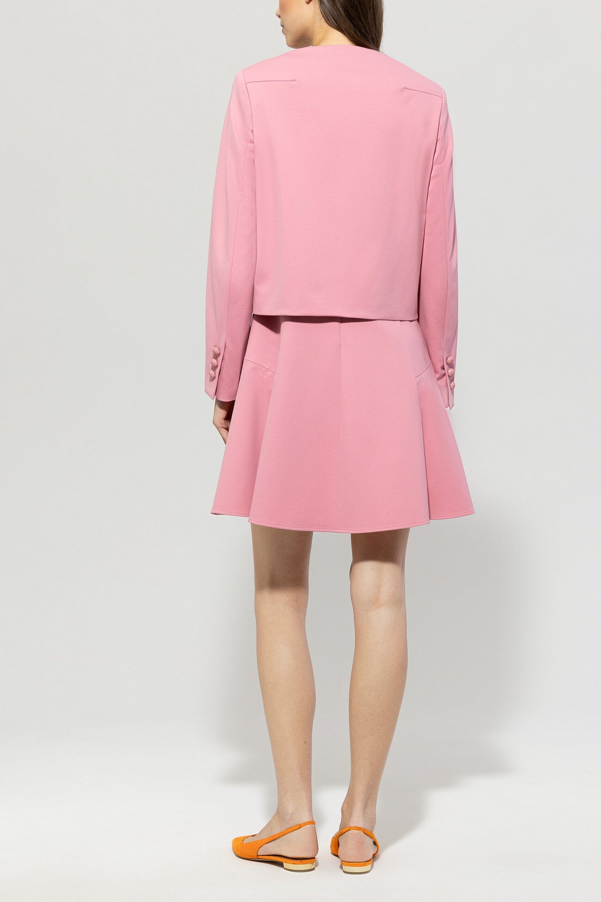 Jacke aus Punto-Milano - cherry blossom - Standard | Model Rück