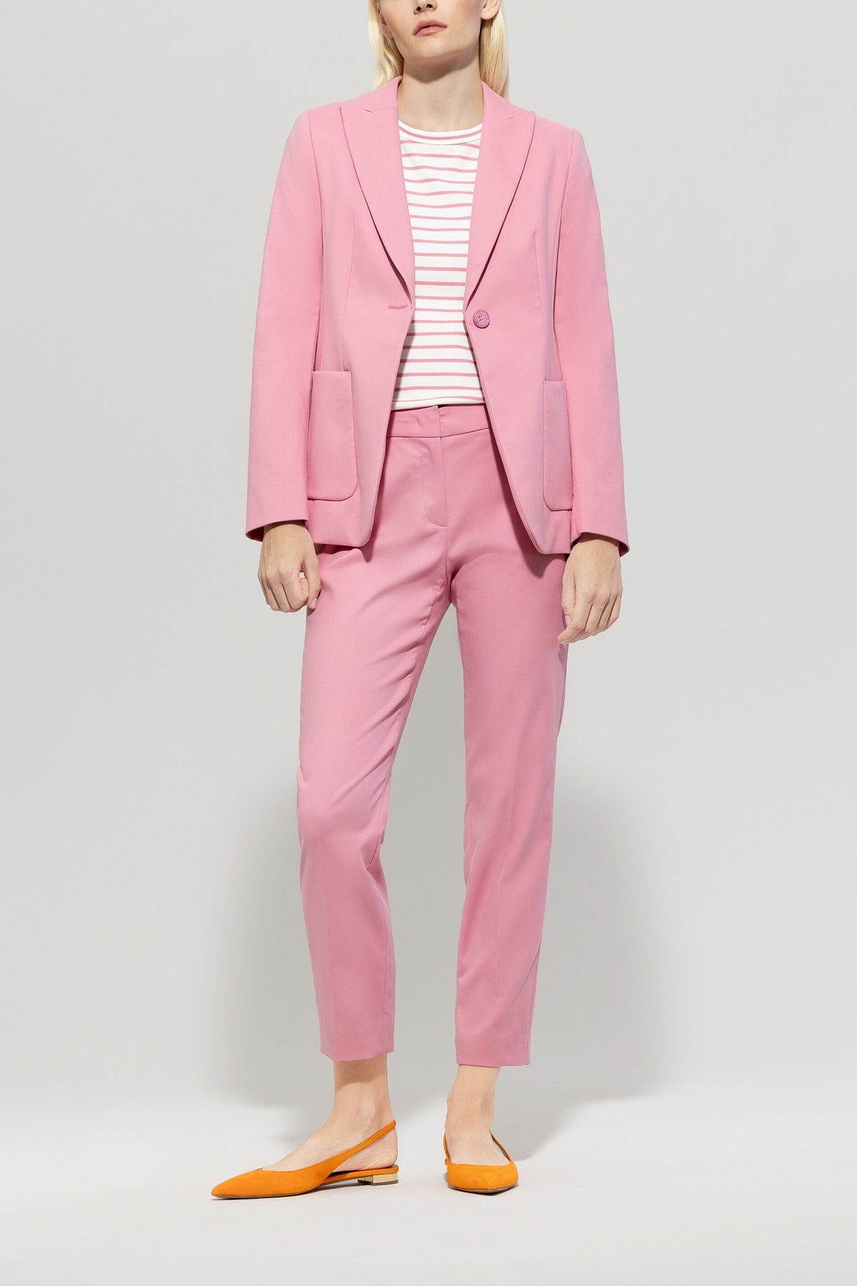 Stretch-Gabardine-Blazer - cherry blossom - Standard | Model Front