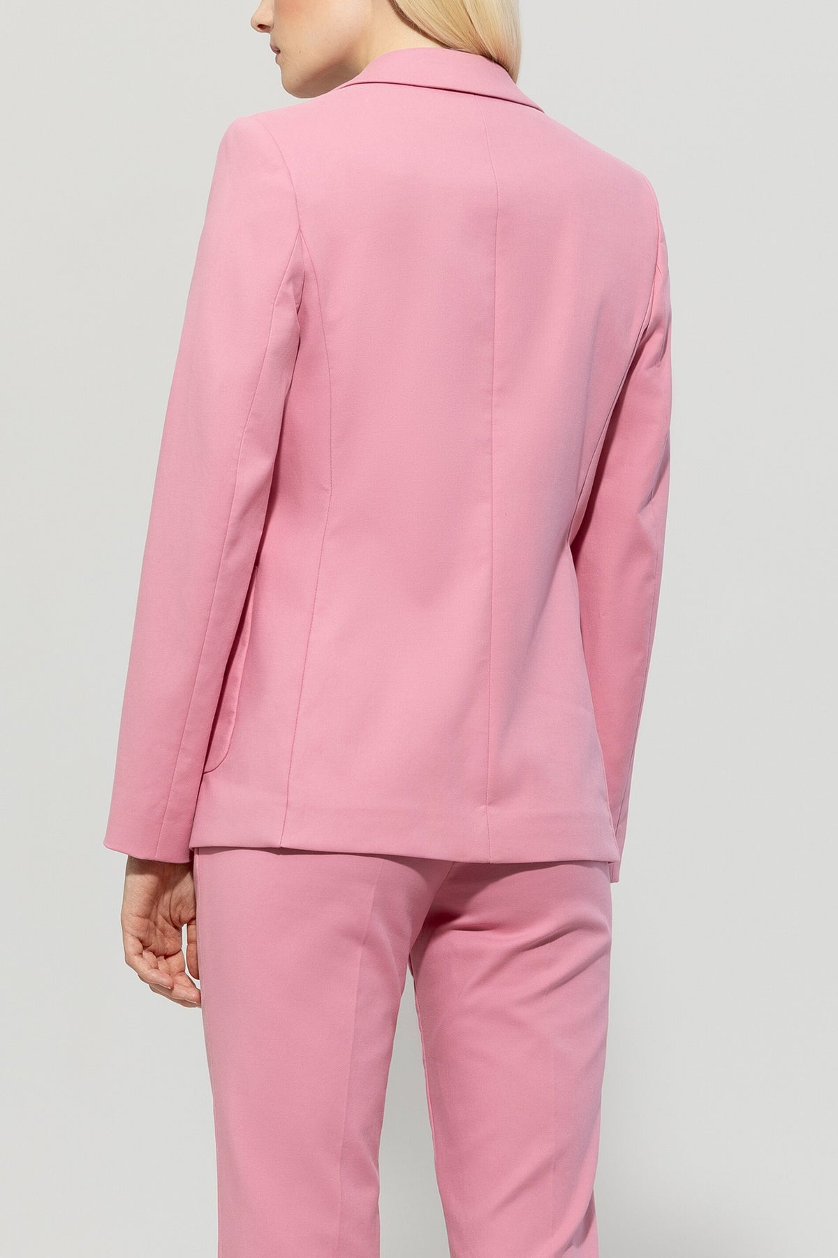 Stretch-Gabardine-Blazer - cherry blossom - Standard | Model Rück