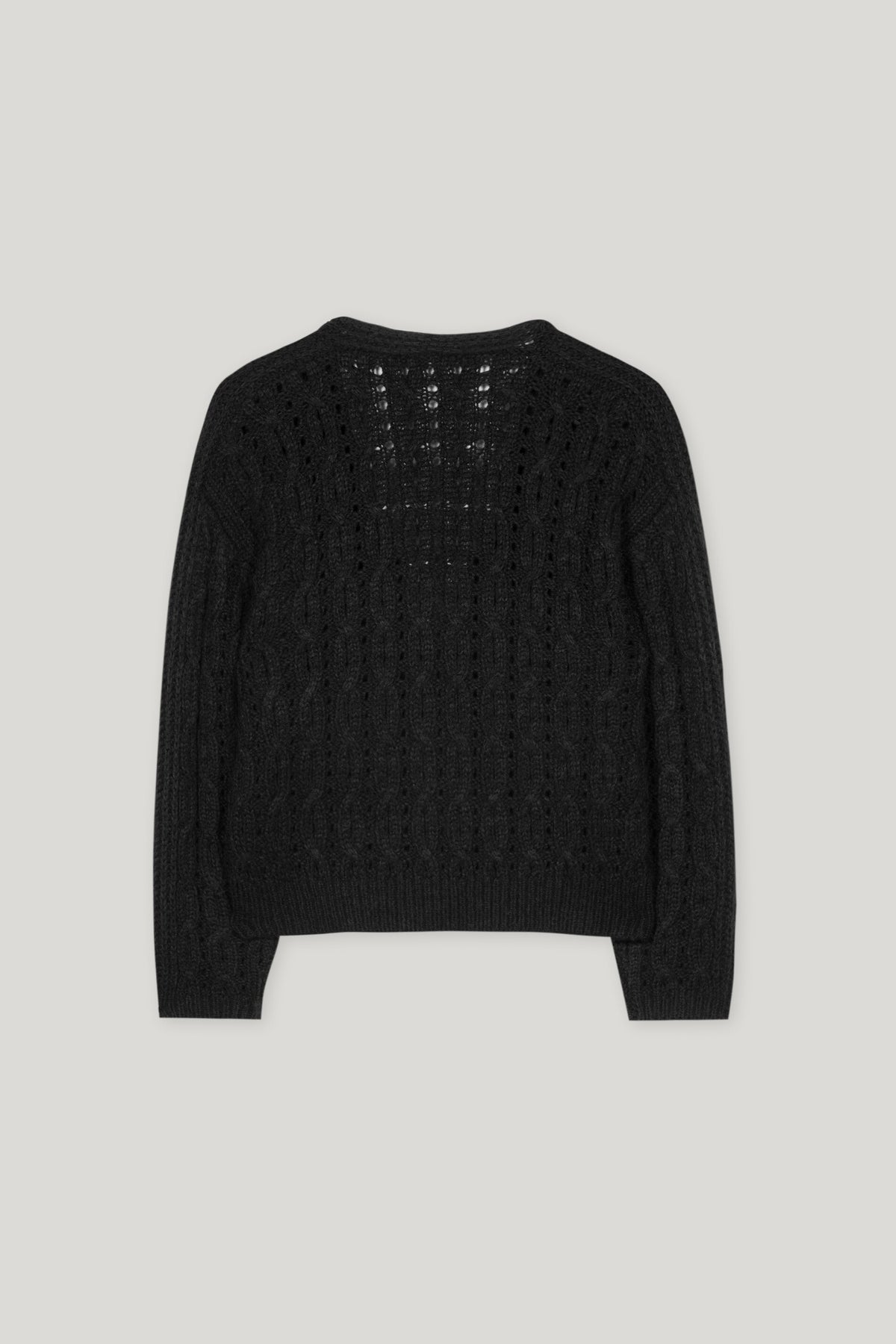 Cardigan aus Woll-Mix - deep black - Standard | Artikel Rück