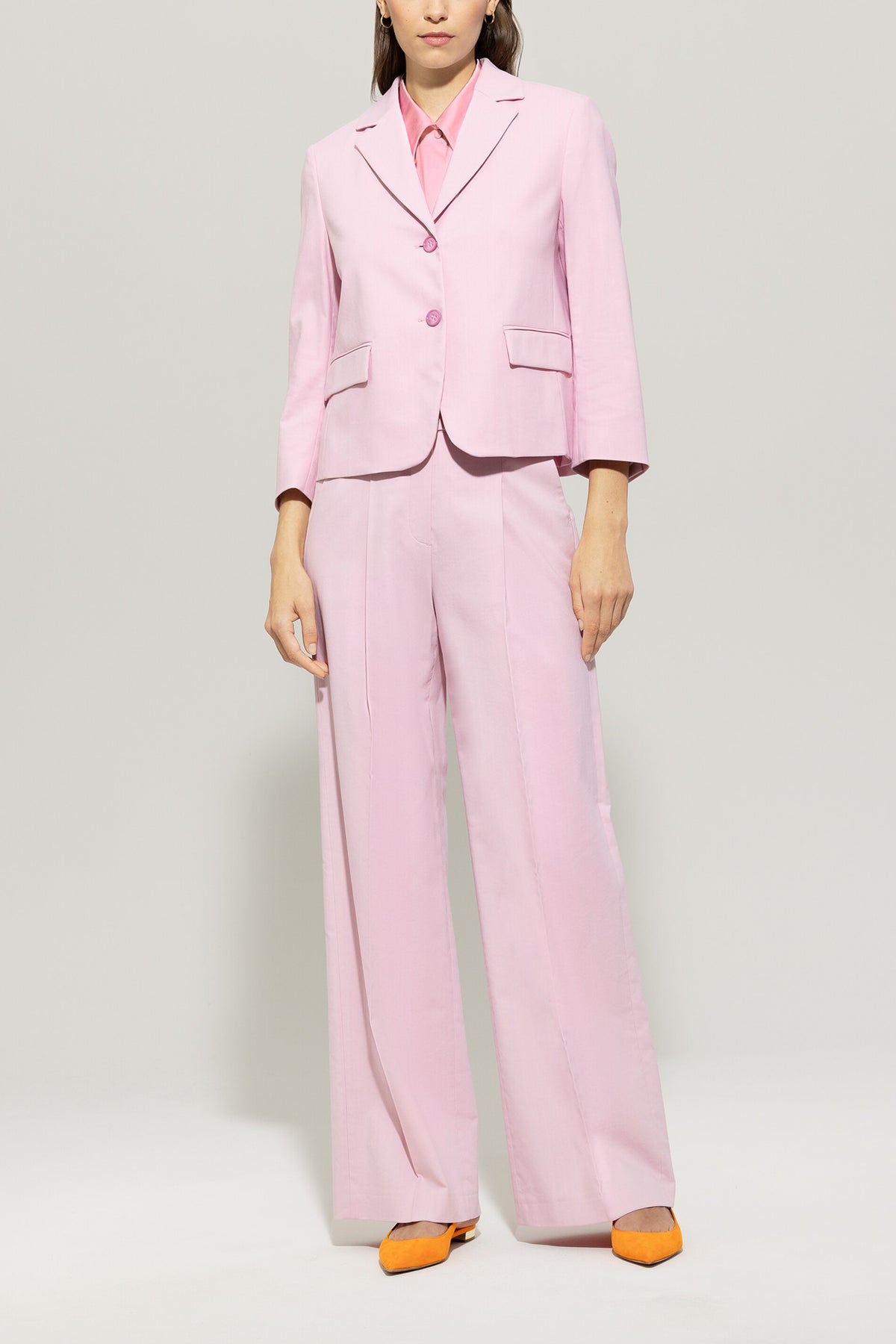Twill-Blazer - fresh rose - Standard | Model Front
