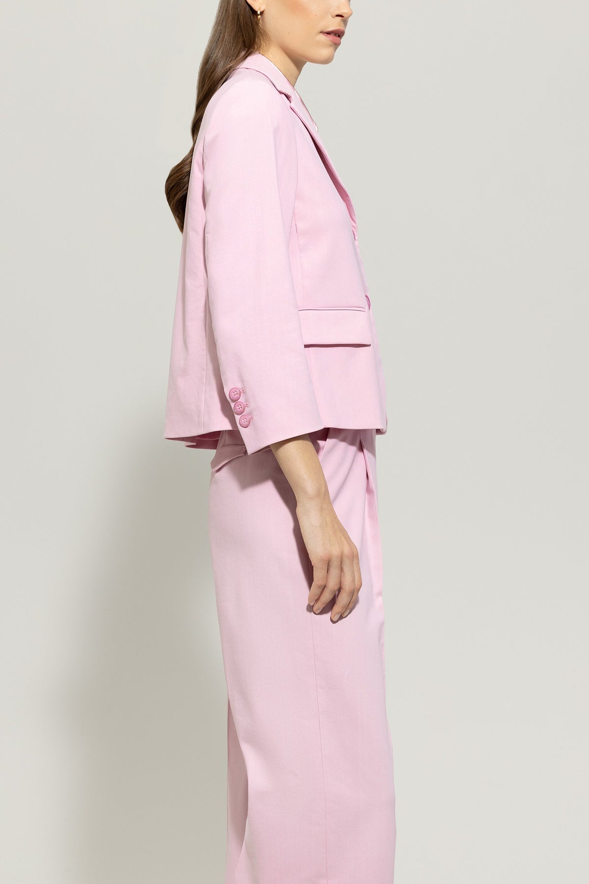 Twill-Blazer - fresh rose - Standard | Model Seite