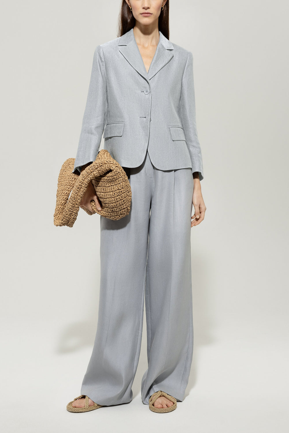 Gabardine-Blazer - silver grey - Standard