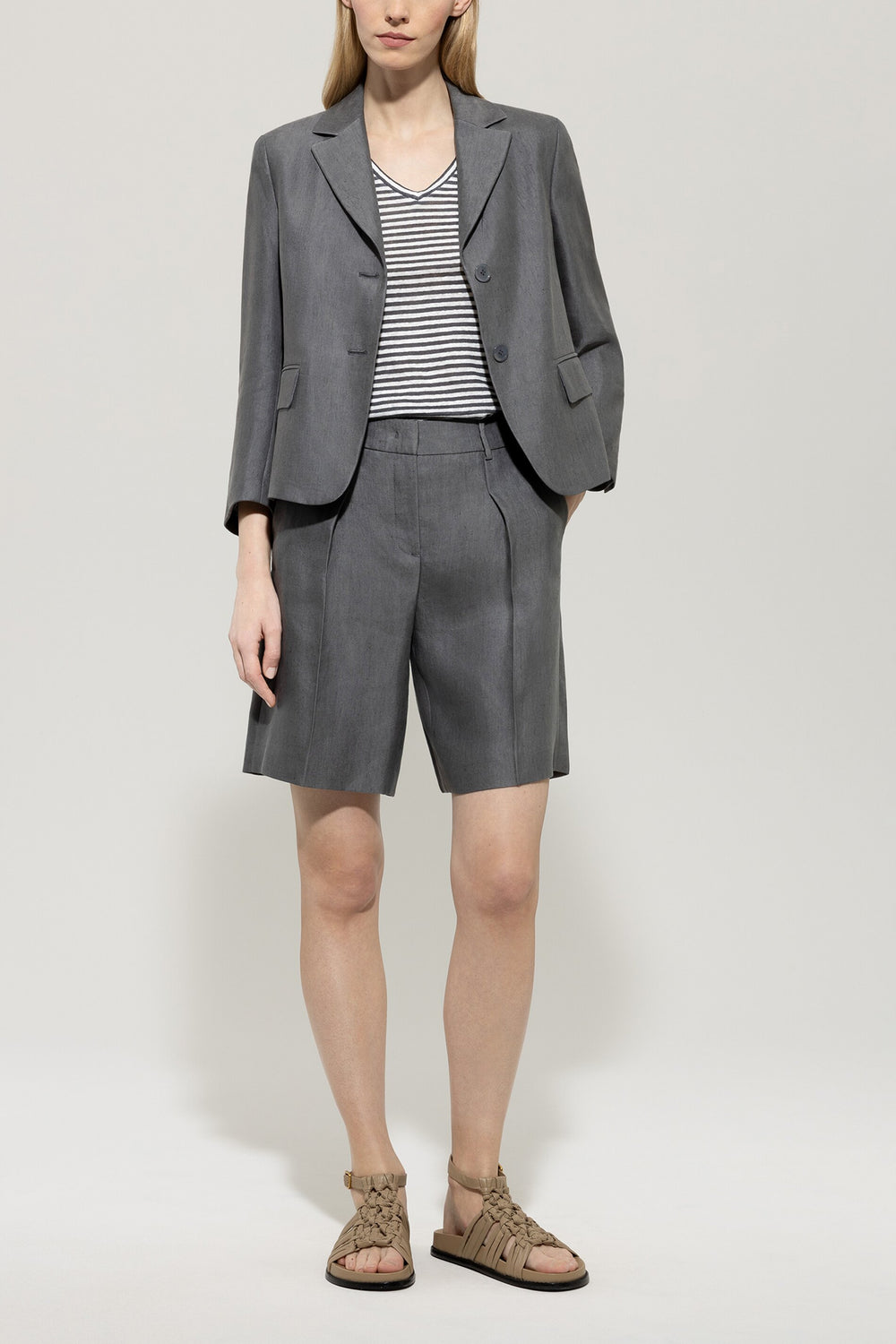 Gabardine-Blazer - cool grey - Standard