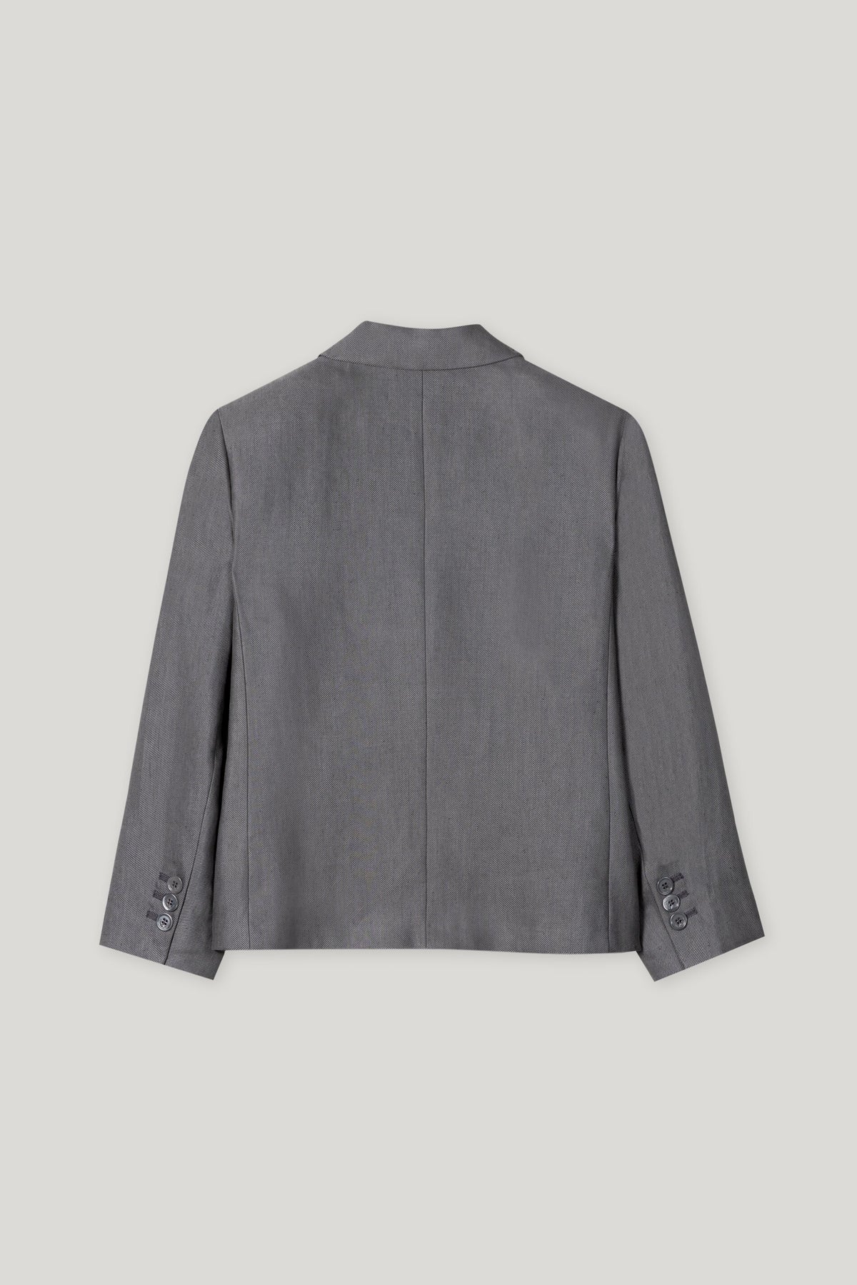 Gabardine-Blazer - cool grey - Standard | Artikel Rück