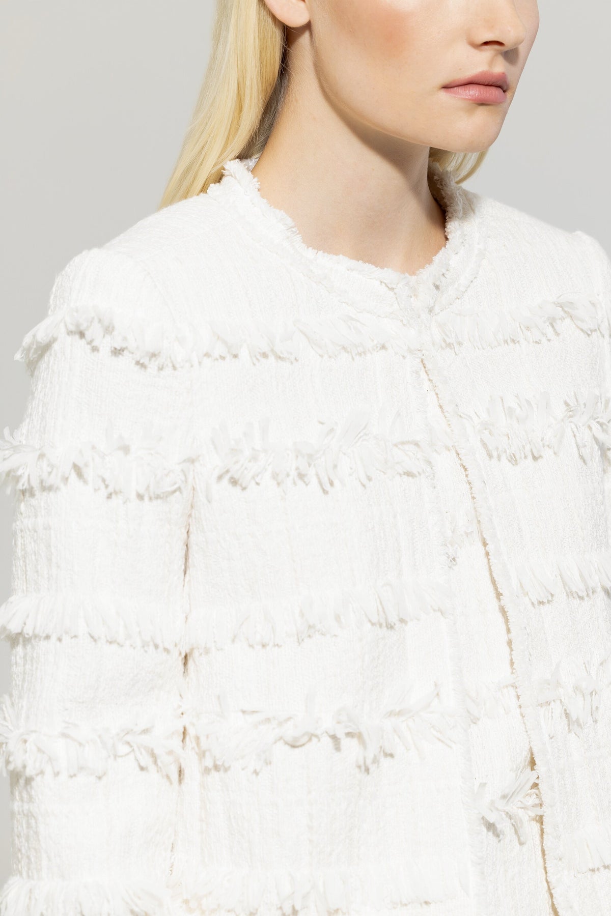 Jacke in Tweed-Optik - off-white - Standard | Model Detail