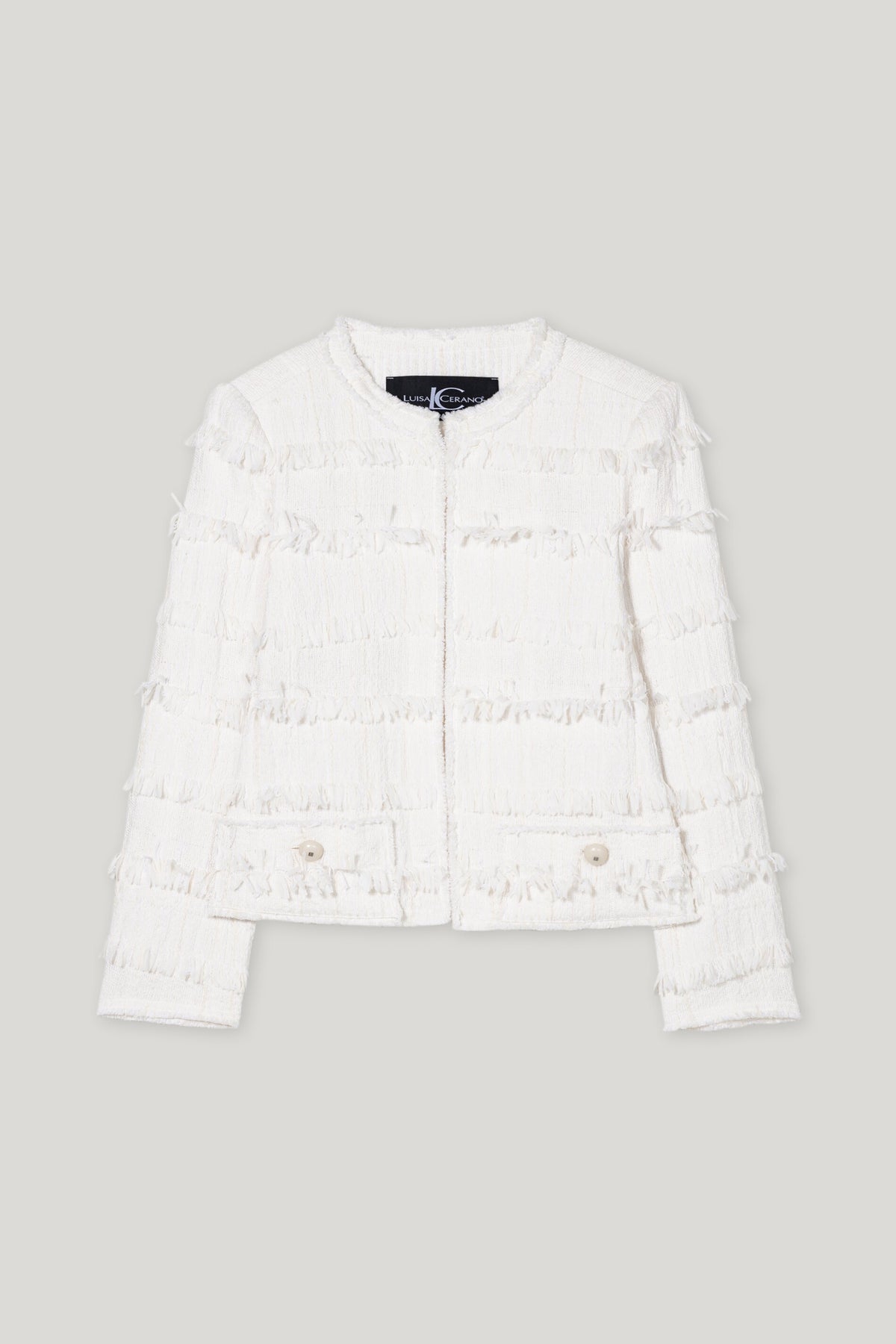 Jacke in Tweed-Optik - off-white - Standard | Artikel Front